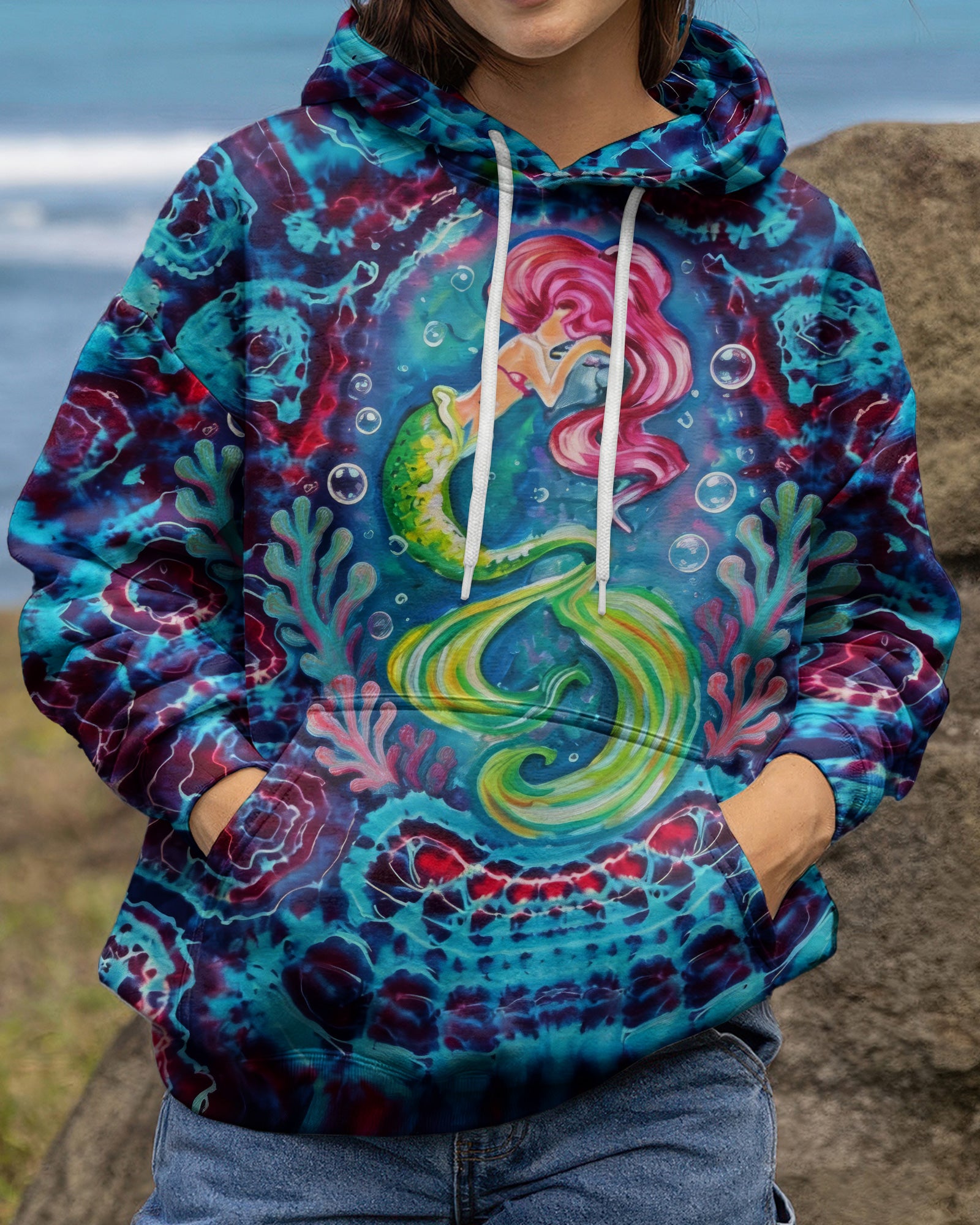 MERMAID SPIRIT FLOW ALL OVER PRINT - KM0604261