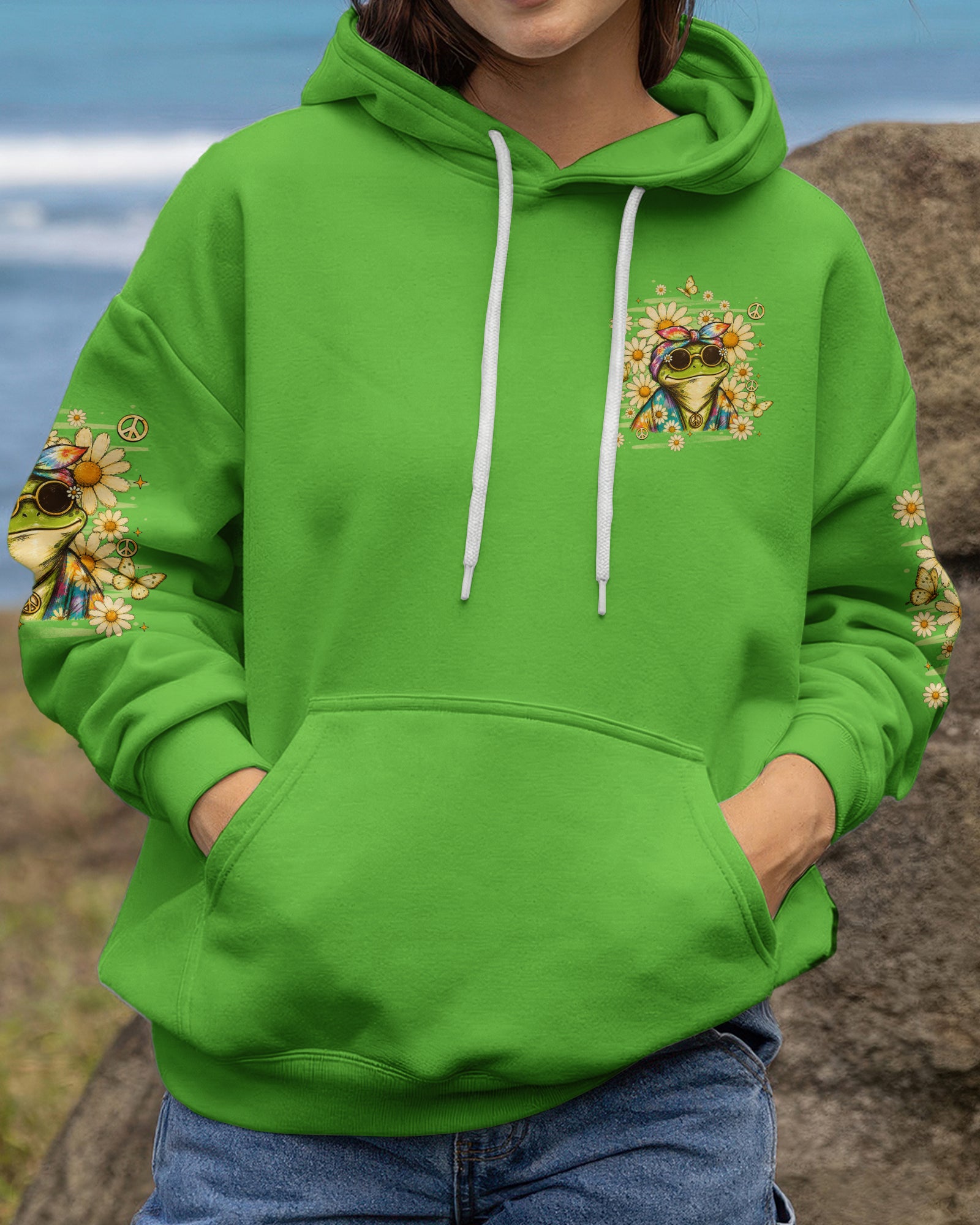 BE YOU THE WORLD WILL ADJUST FROG ALL OVER PRINT - TLHN3007263