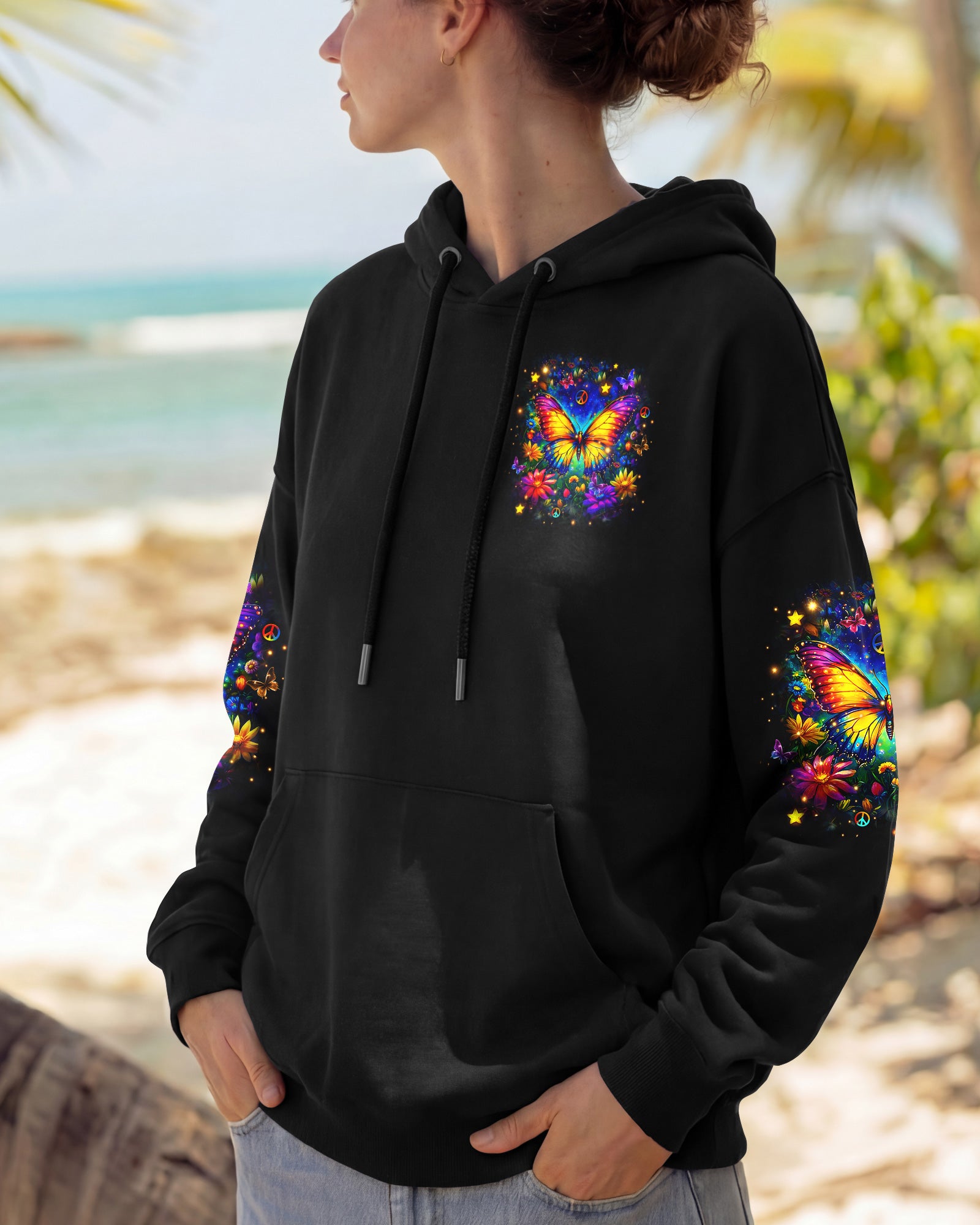 JUST BELIEVE BUTTERFLY ALL OVER PRINT - YHHN0502262