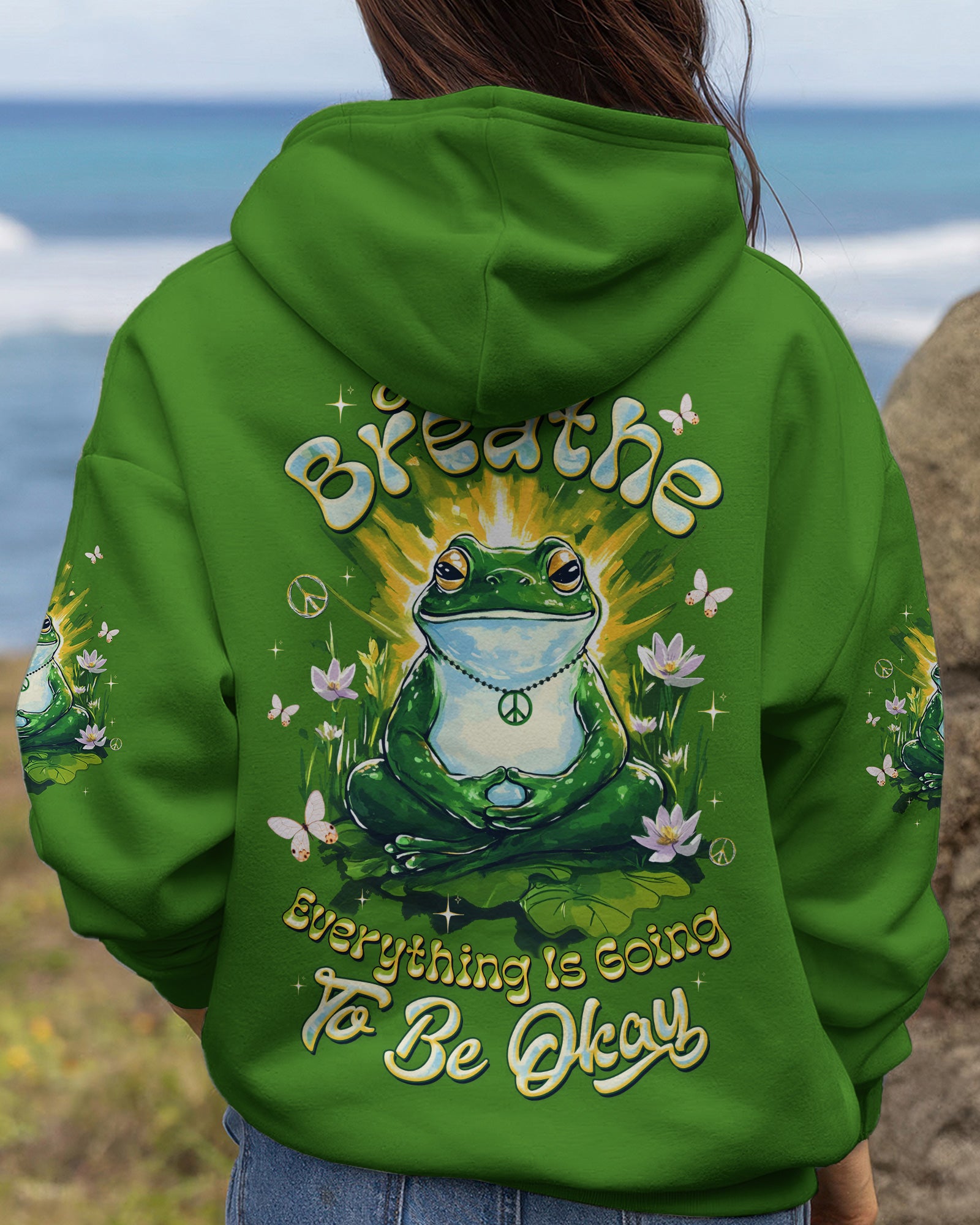 JUST BREATHE FROG  ALL OVER PRINT - TLTW2403261
