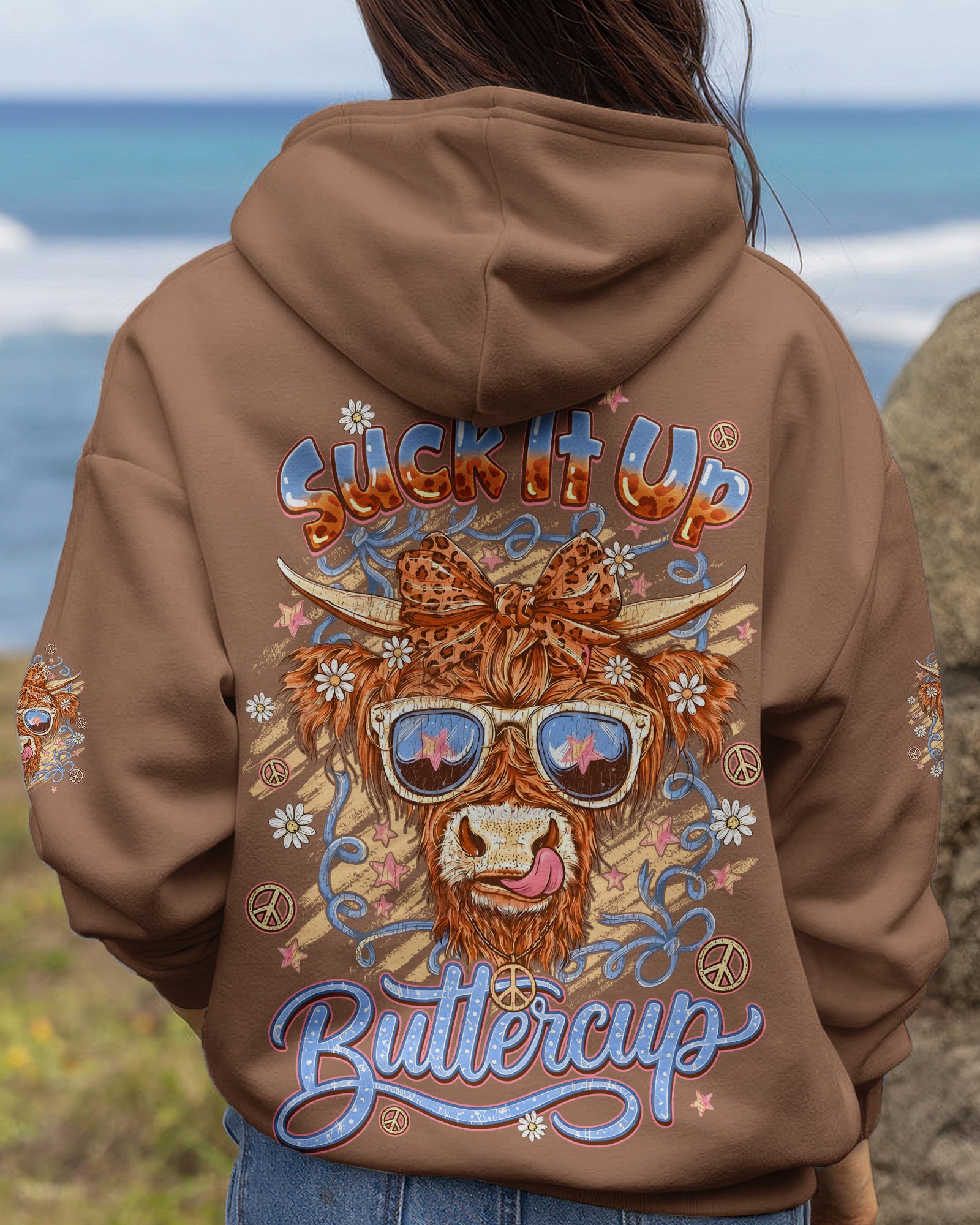 SUCK IT UP BUTTERCUP COW ALL OVER PRINT - TYQY2905261