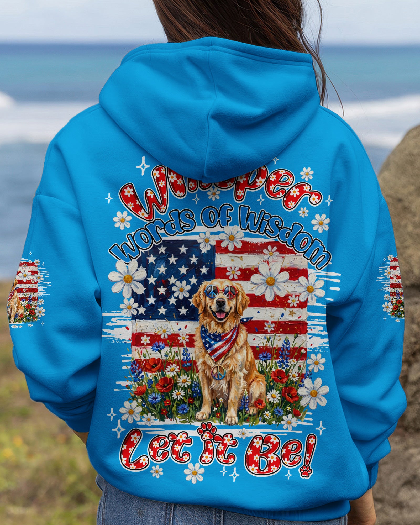 WHISPER WORDS OF WISDOM LET IT BE GOLDEN RETRIEVER DOG ALL OVER PRINT - TY2304262