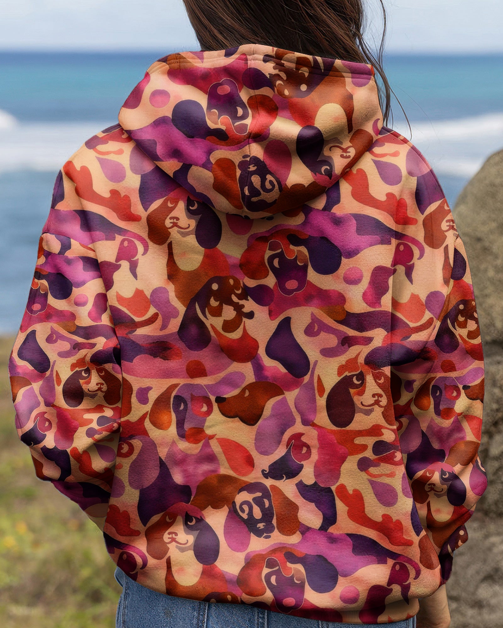 DACHSHUND DOG CAMOUFLAGE ALL OVER PRINT - TLTW1003262