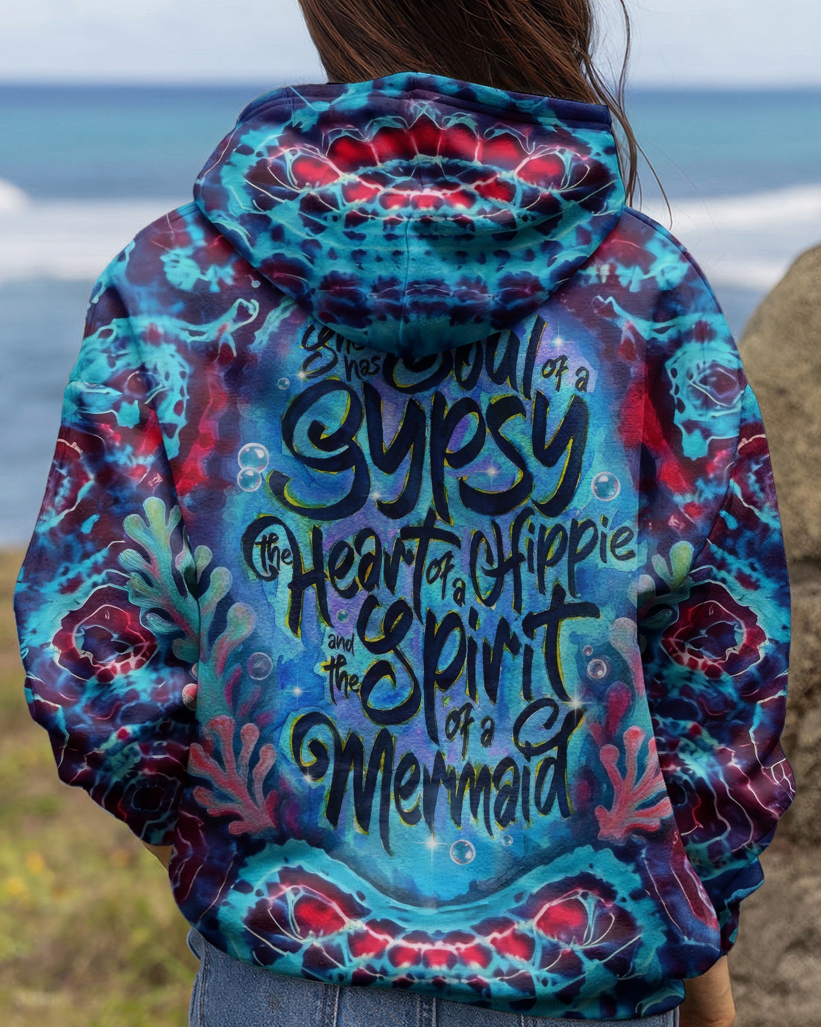 MERMAID SPIRIT FLOW ALL OVER PRINT - KM0604261