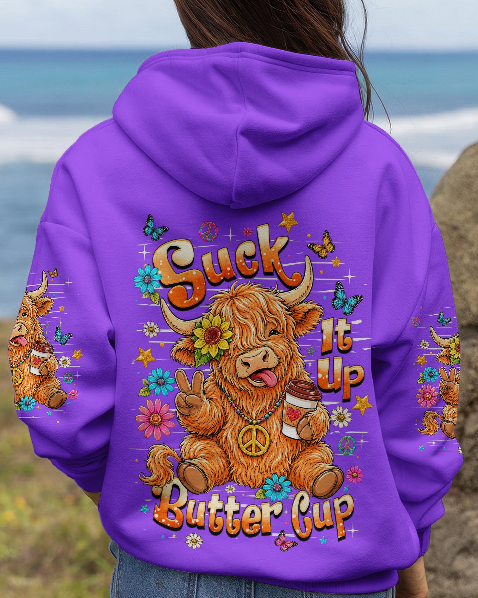 SUCK IT UP BUTTERCUP COW  ALL OVER PRINT   - TLHN0806265
