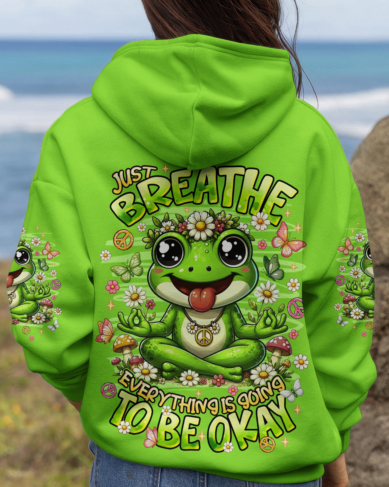 JUST BREATHE FROG  ALL OVER PRINT - TLNT2906261