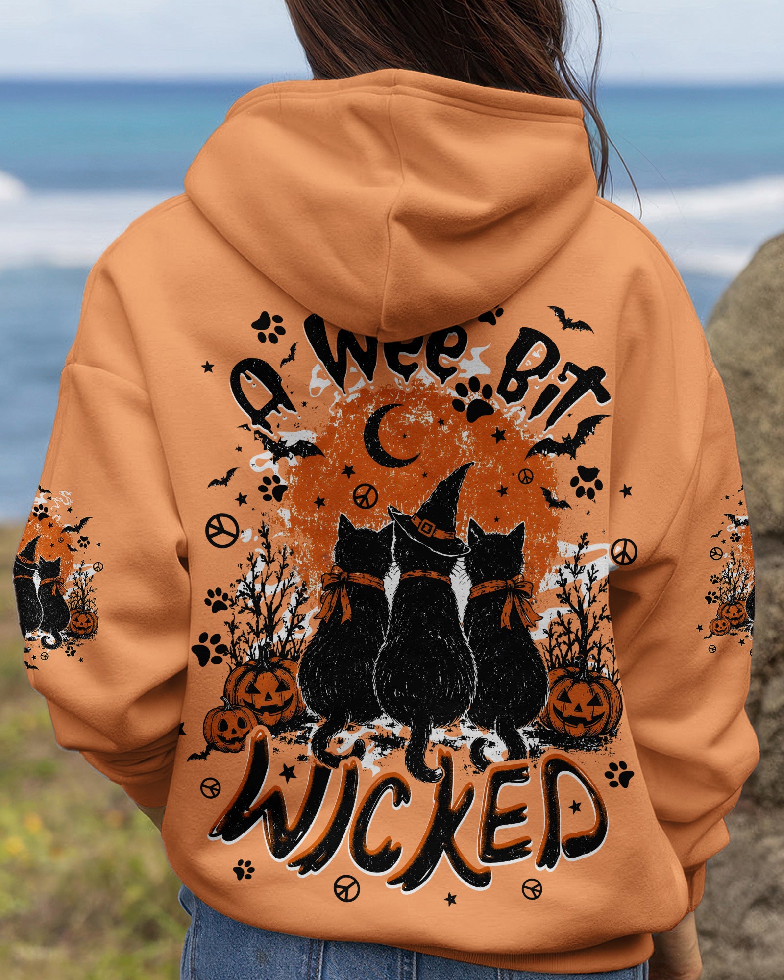 A WEE BIT WICKED CATS HALLOWEEN ALL OVER PRINT - TYPQ2807263