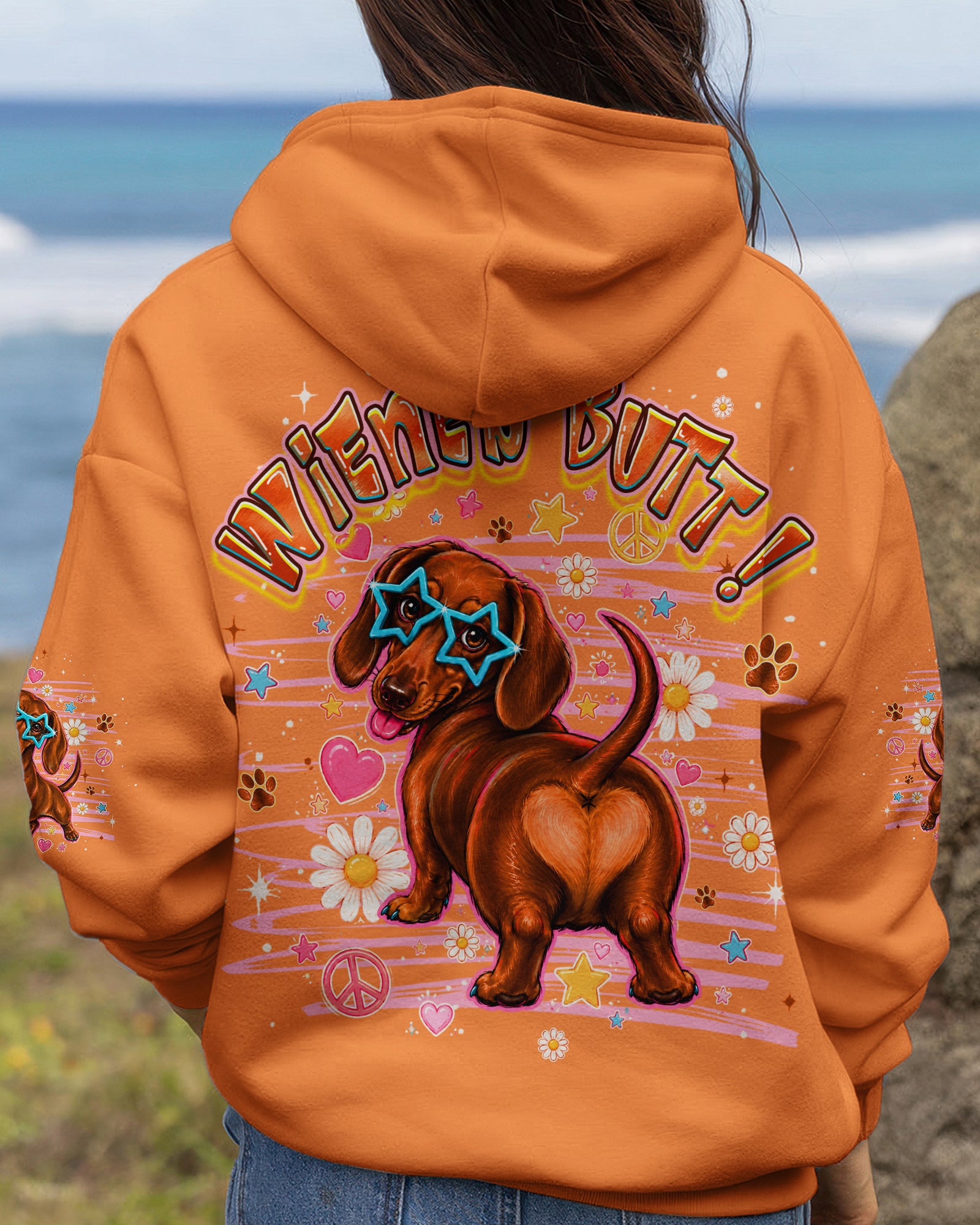 GUESS WHAT DACHSHUND DOG FUNNY ALL OVER PRINT - TLHG2505261