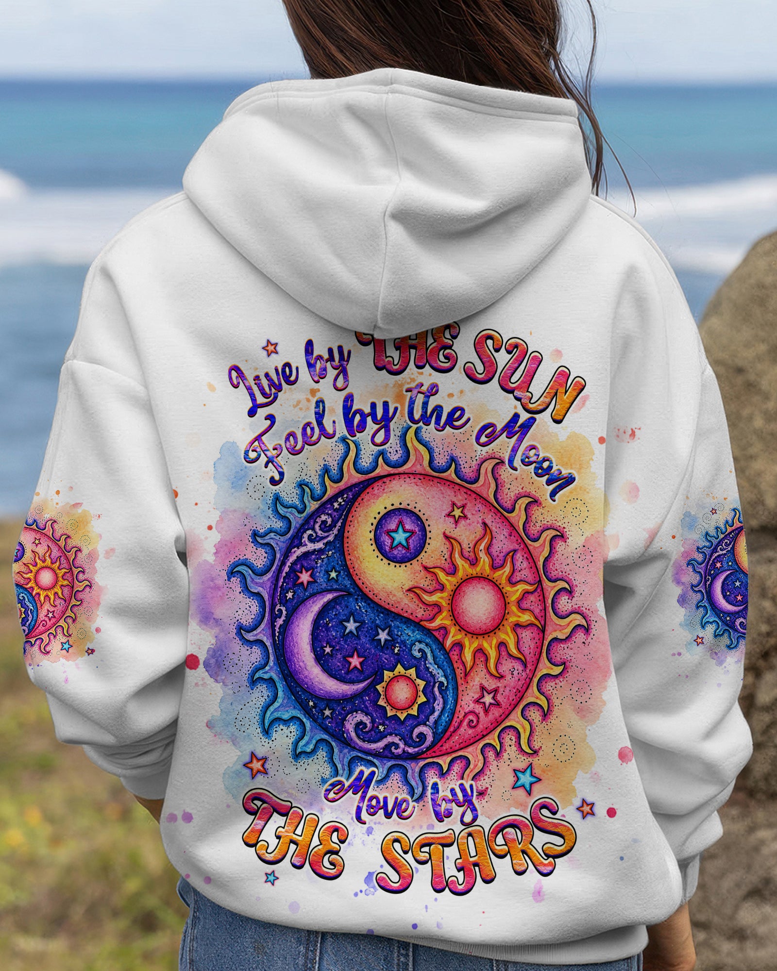LIVE BY THE SUN FEEL BY THE MOON  ALL OVER PRINT - TLHG2904264