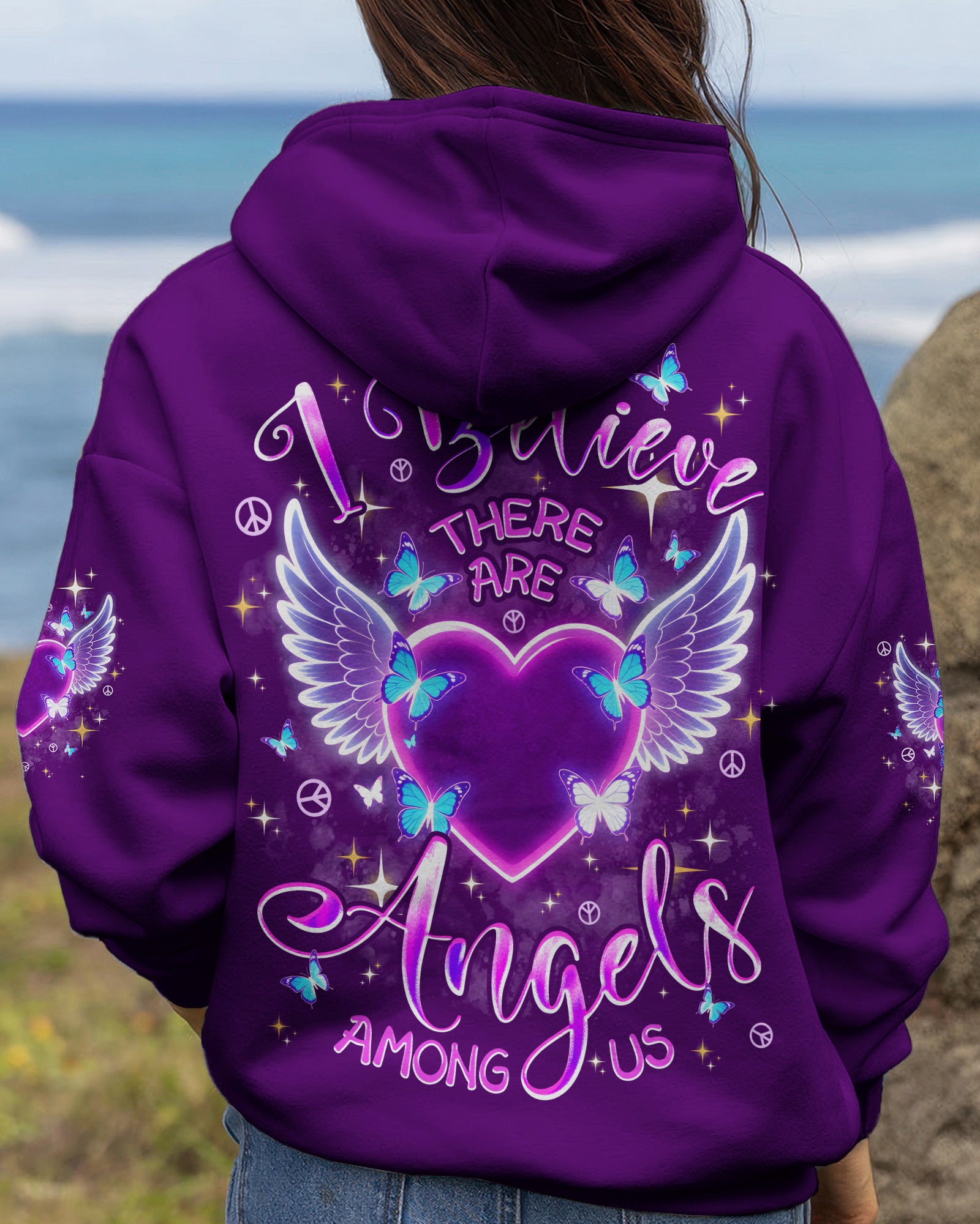 I BELIEVE THERE ARE ANGELS AMONG US ALL OVER PRINT - TYPQ1103261