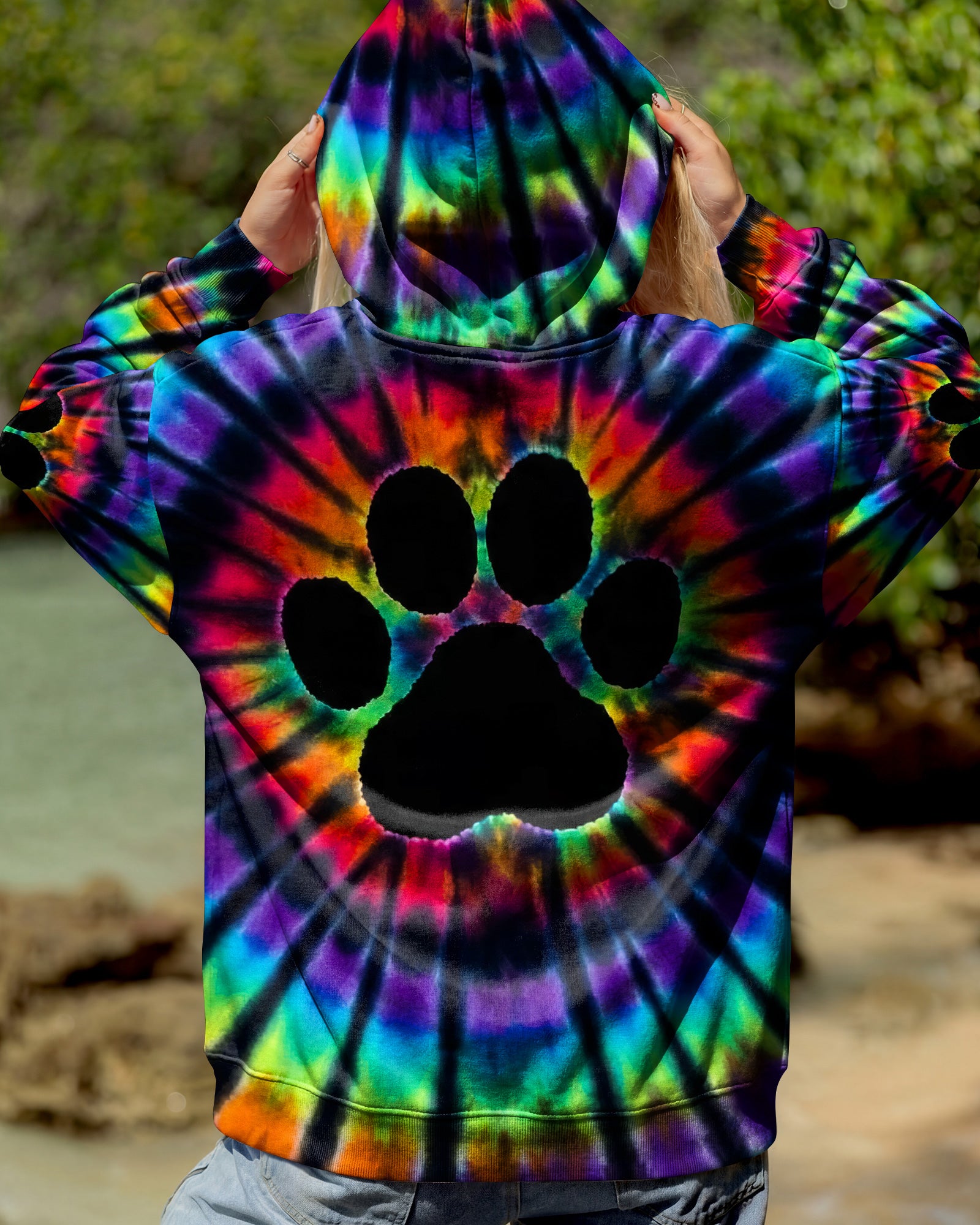 COLORFUL PAW ALL OVER PRINT - TYPQ2502262