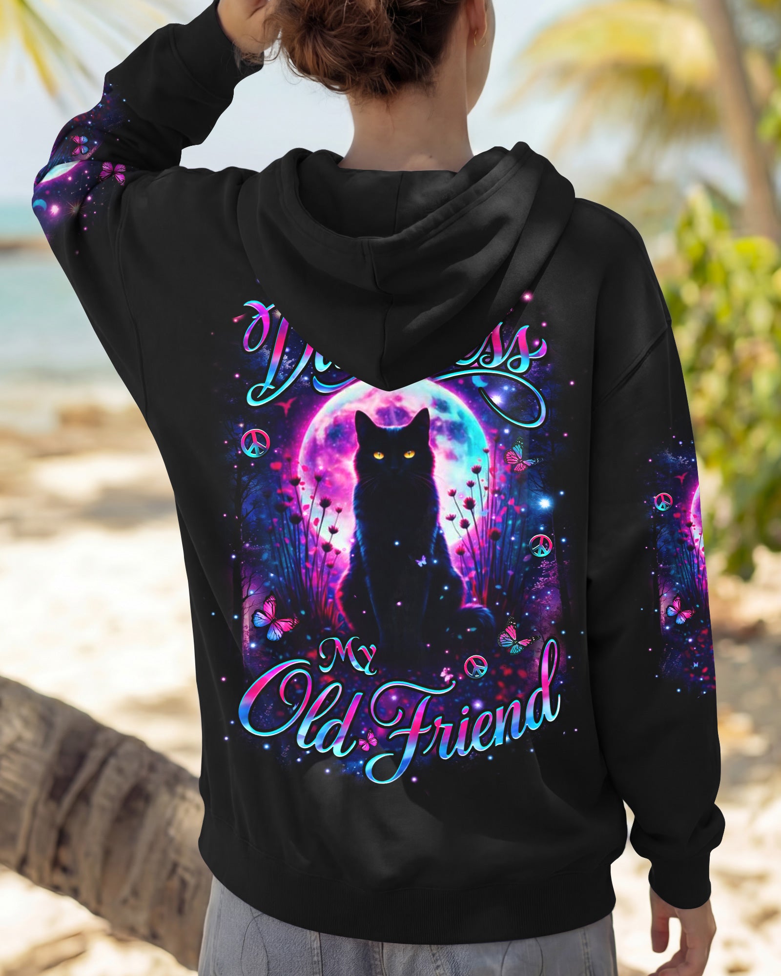 HELLO DARKNESS MY OLD FRIEND CAT ALL OVER PRINT - YHHN1002261