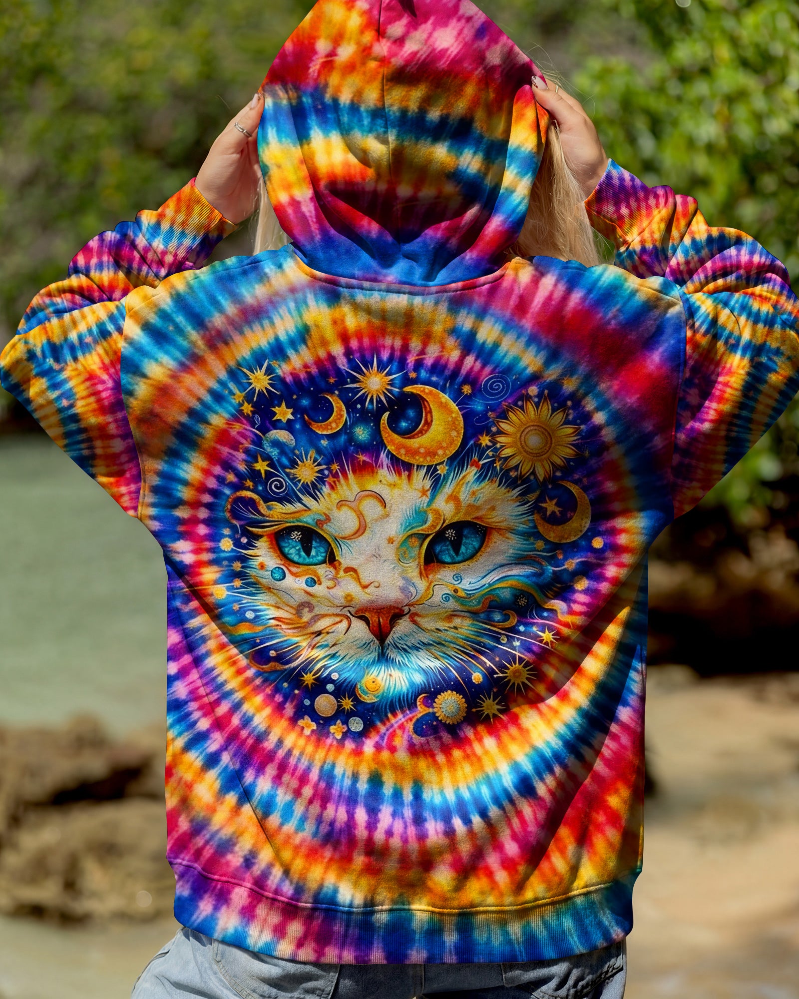 CELESTIAL CAT SWIRL ALL OVER PRINT - TLHN0203262