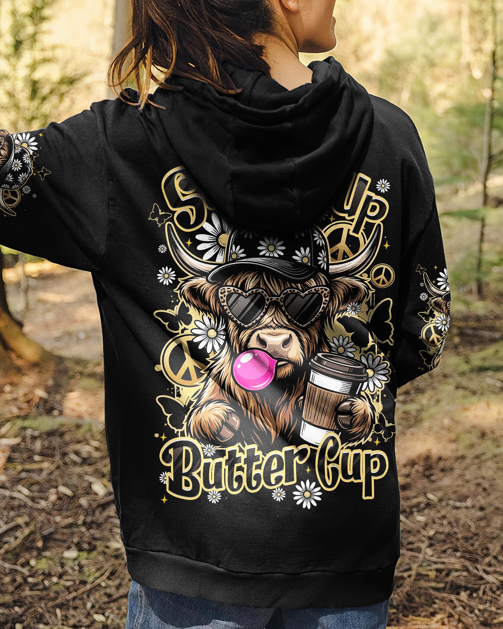 SUCK IT UP BUTTERCUP HIGHLAND COW ALL OVER PRINT - TLHN2007263