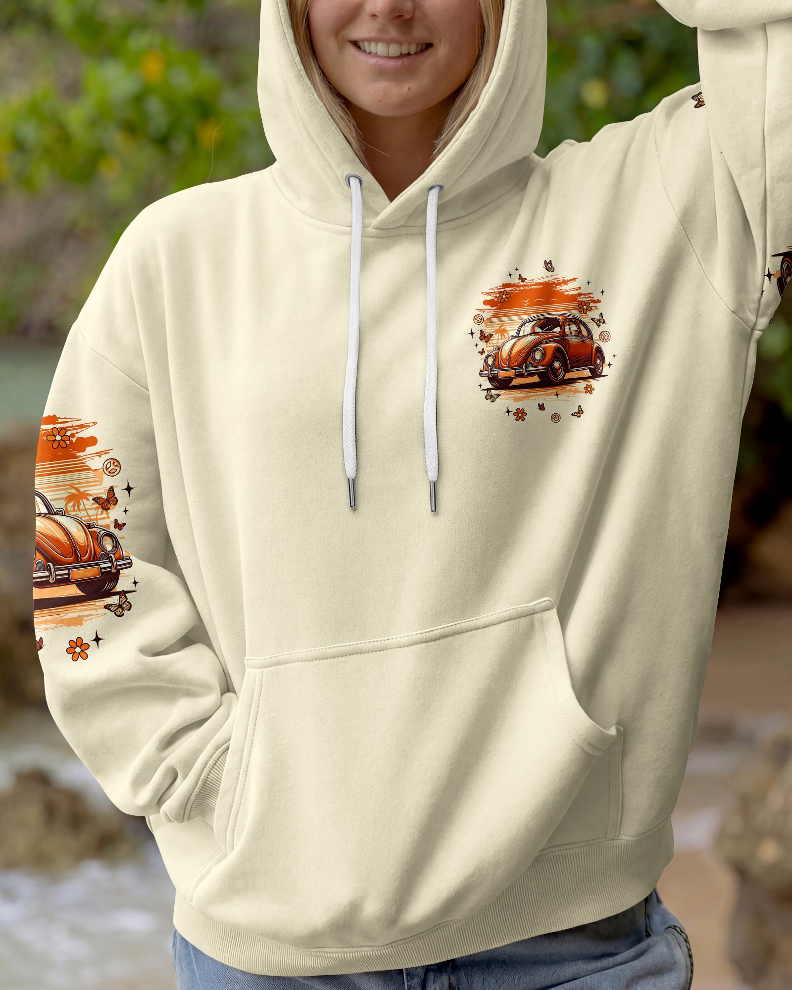 RUNNING AGAINST THE WIND RETRO CAR ALL OVER PRINT  - TLNT2003262