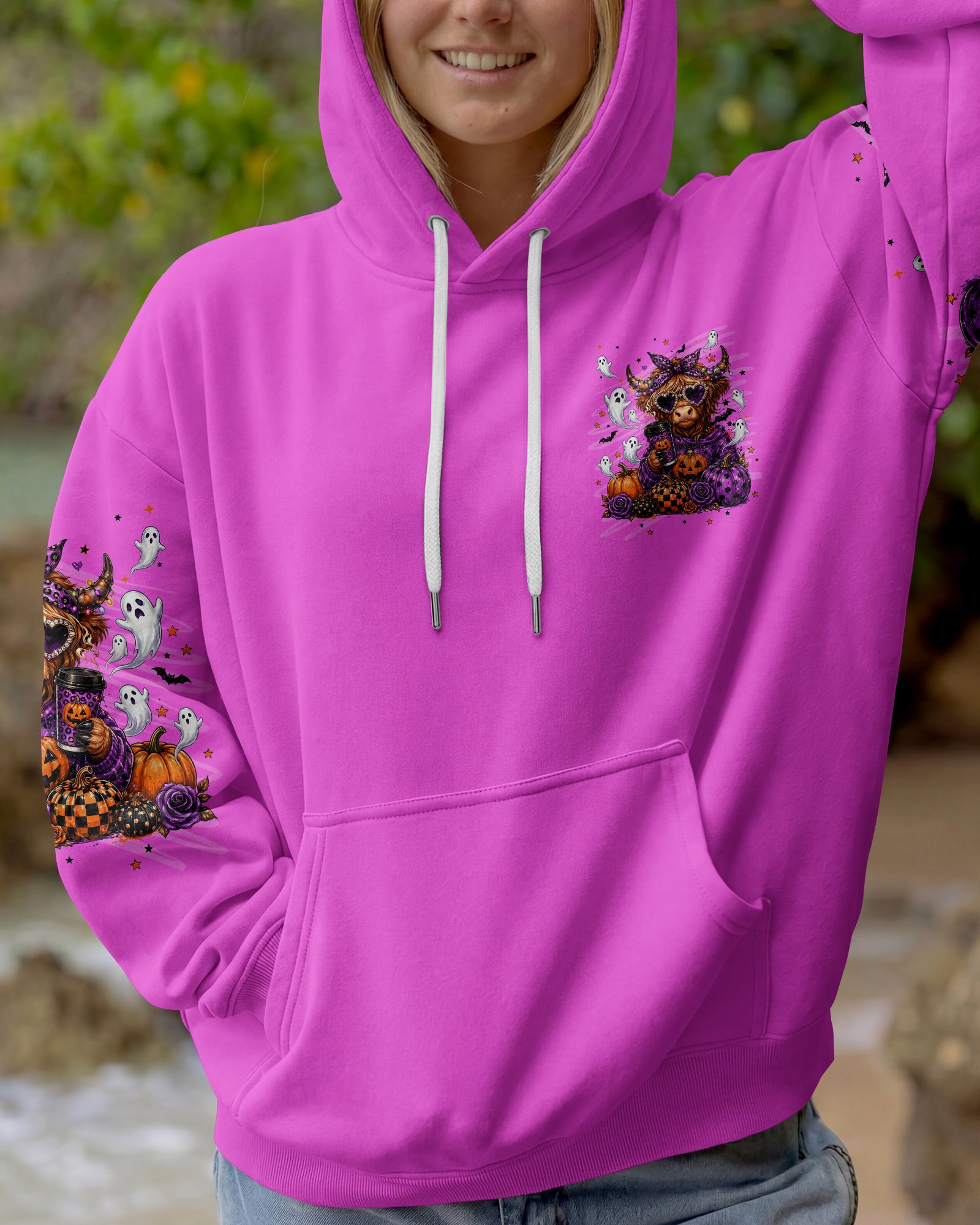 SUCK IT UP BUTTERCUP HIGHLAND COW HALLOWEEN ALL OVER PRINT  - TLNT2207261