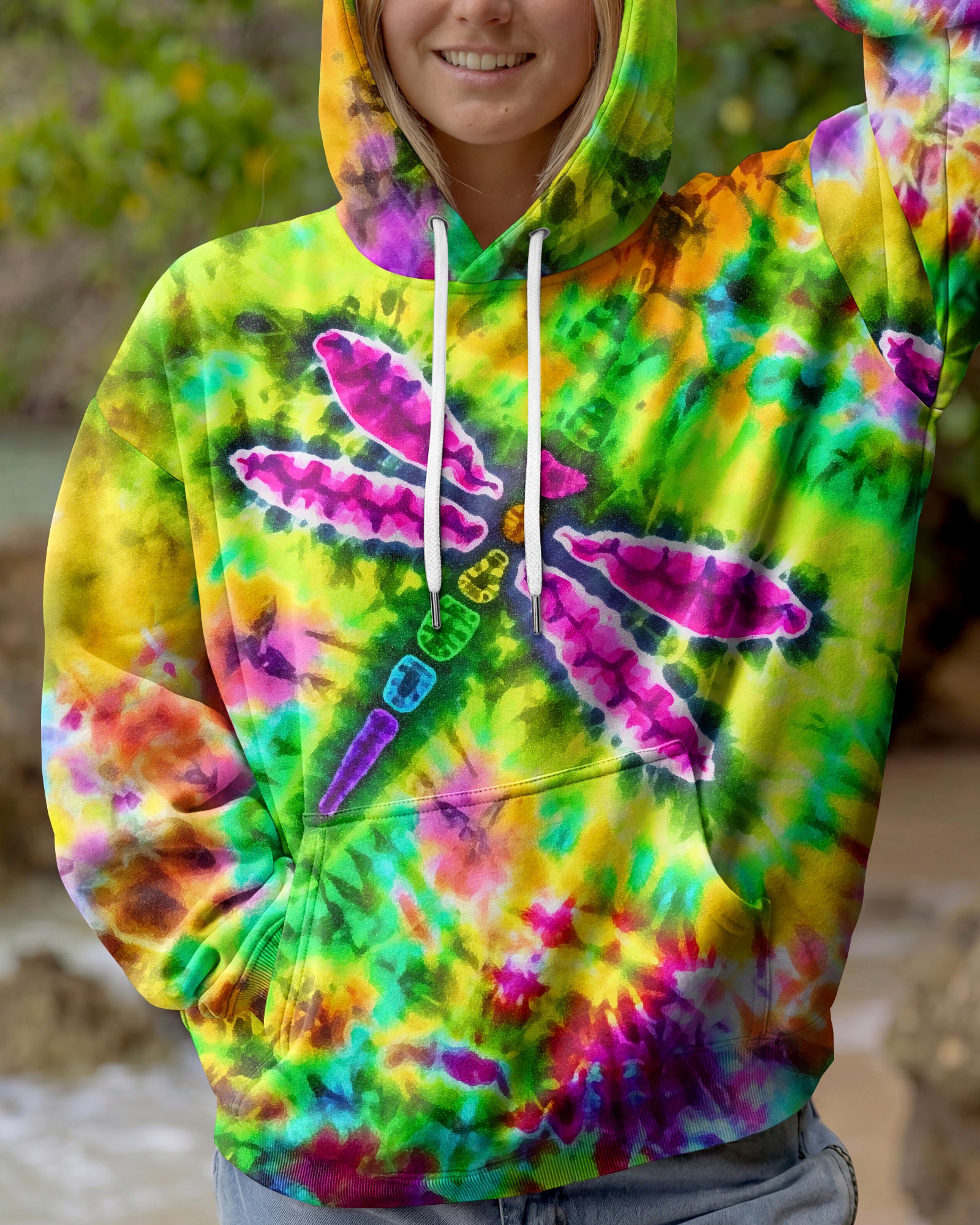 JUST BREATHE GOOD VIBES COLOR BURST ALL OVER PRINT - KM0604262