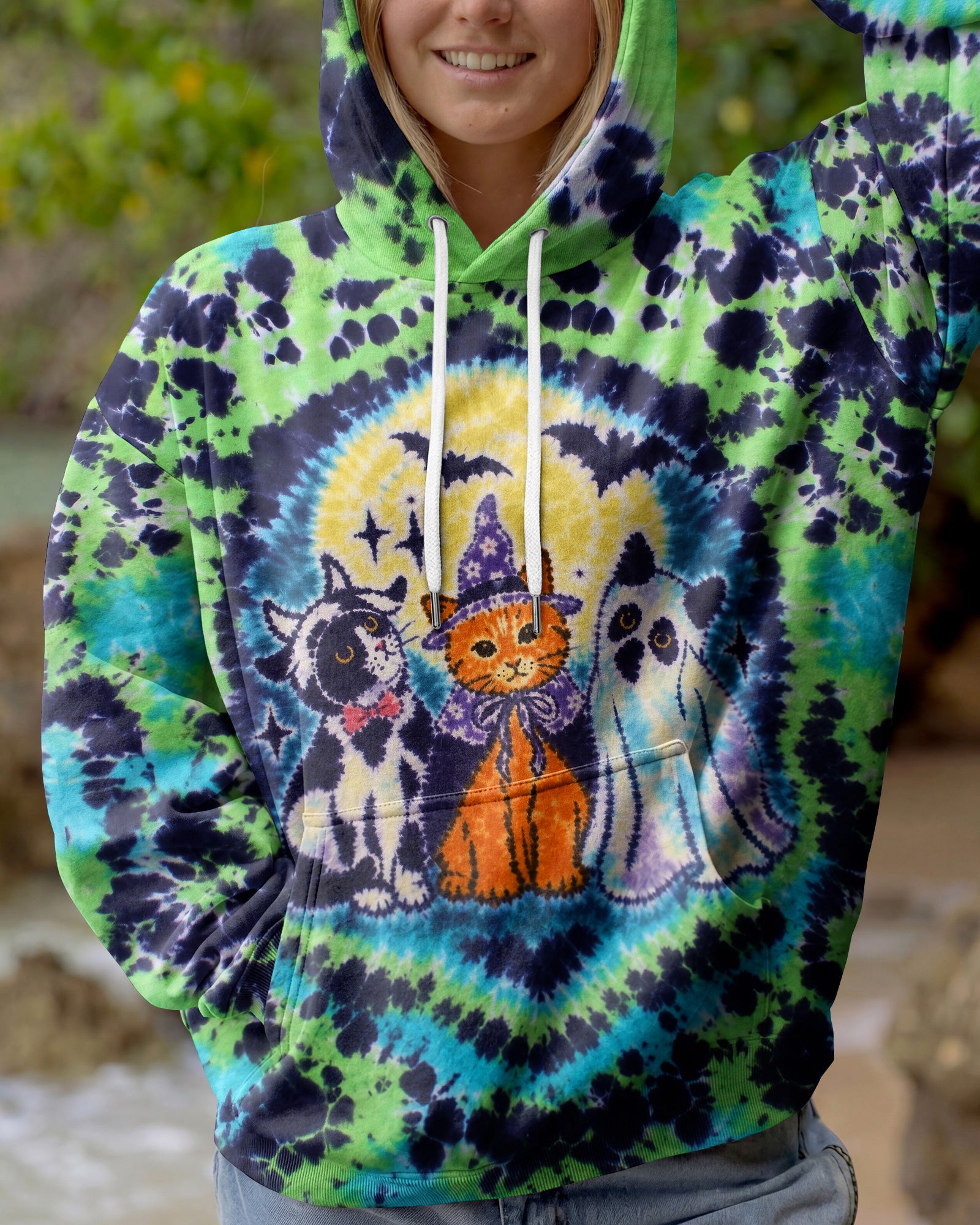 WITCHY KITTY GHOST FRIENDS ALL OVER PRINT – RI0508263