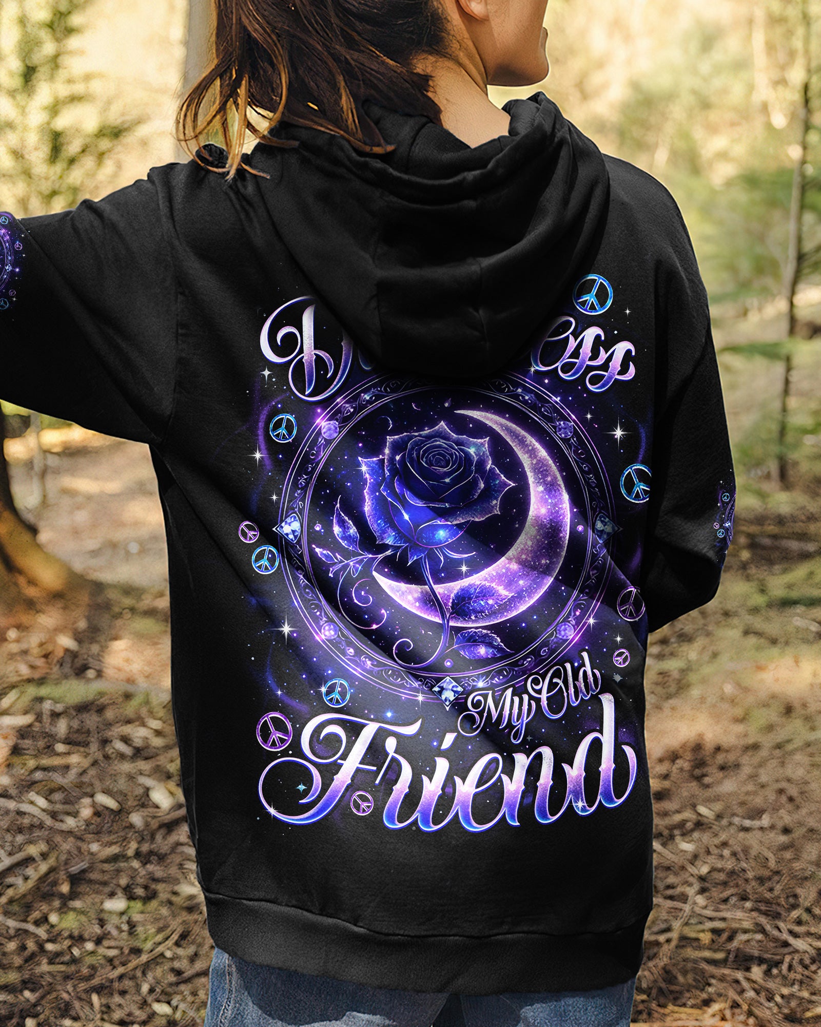 HELLO DARKNESS MY OLD FRIEND ROSE ALL OVER PRINT - TYQY2702261