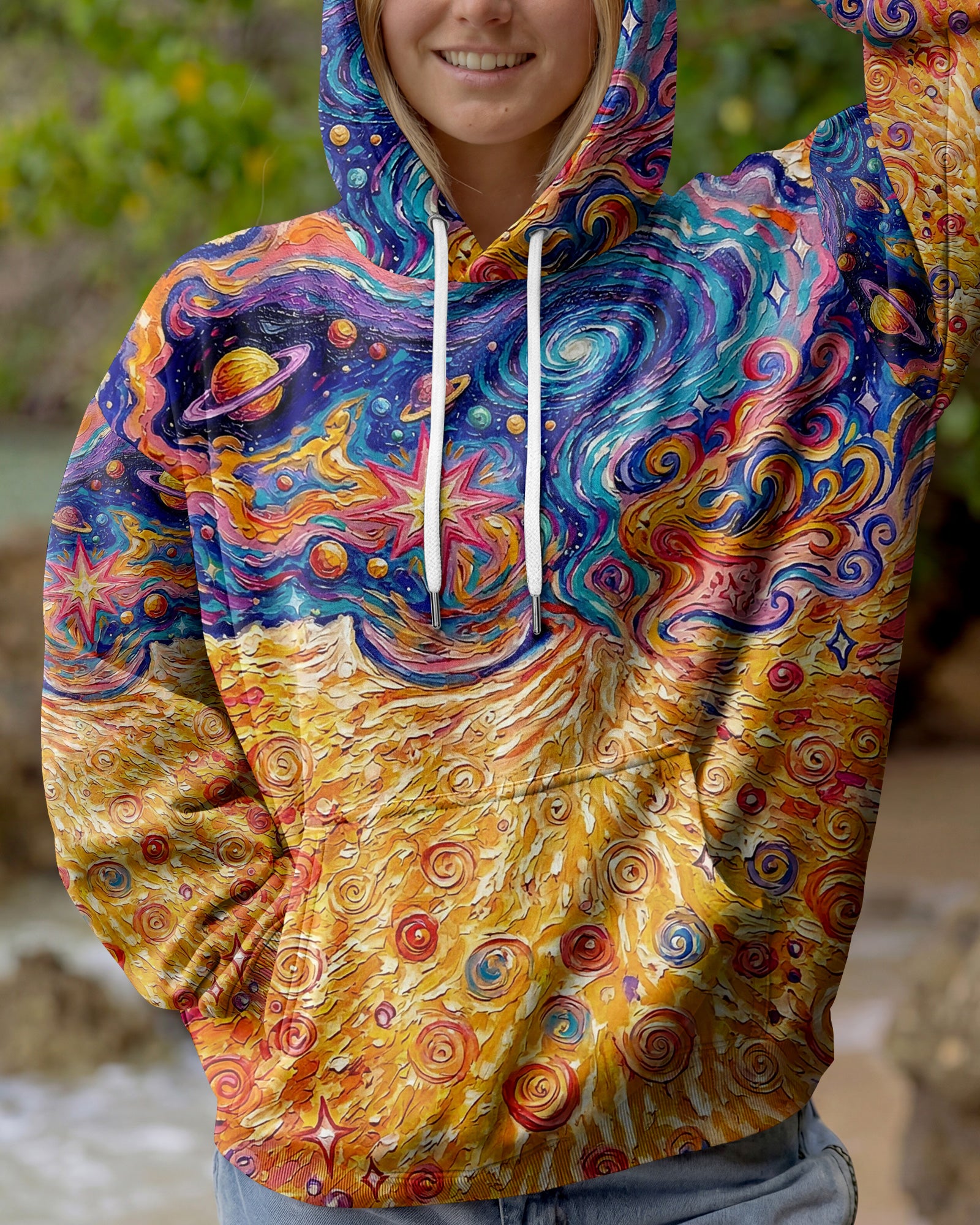 GALAXY CAT BURST SWIRL ALL OVER PRINT - TM0604261