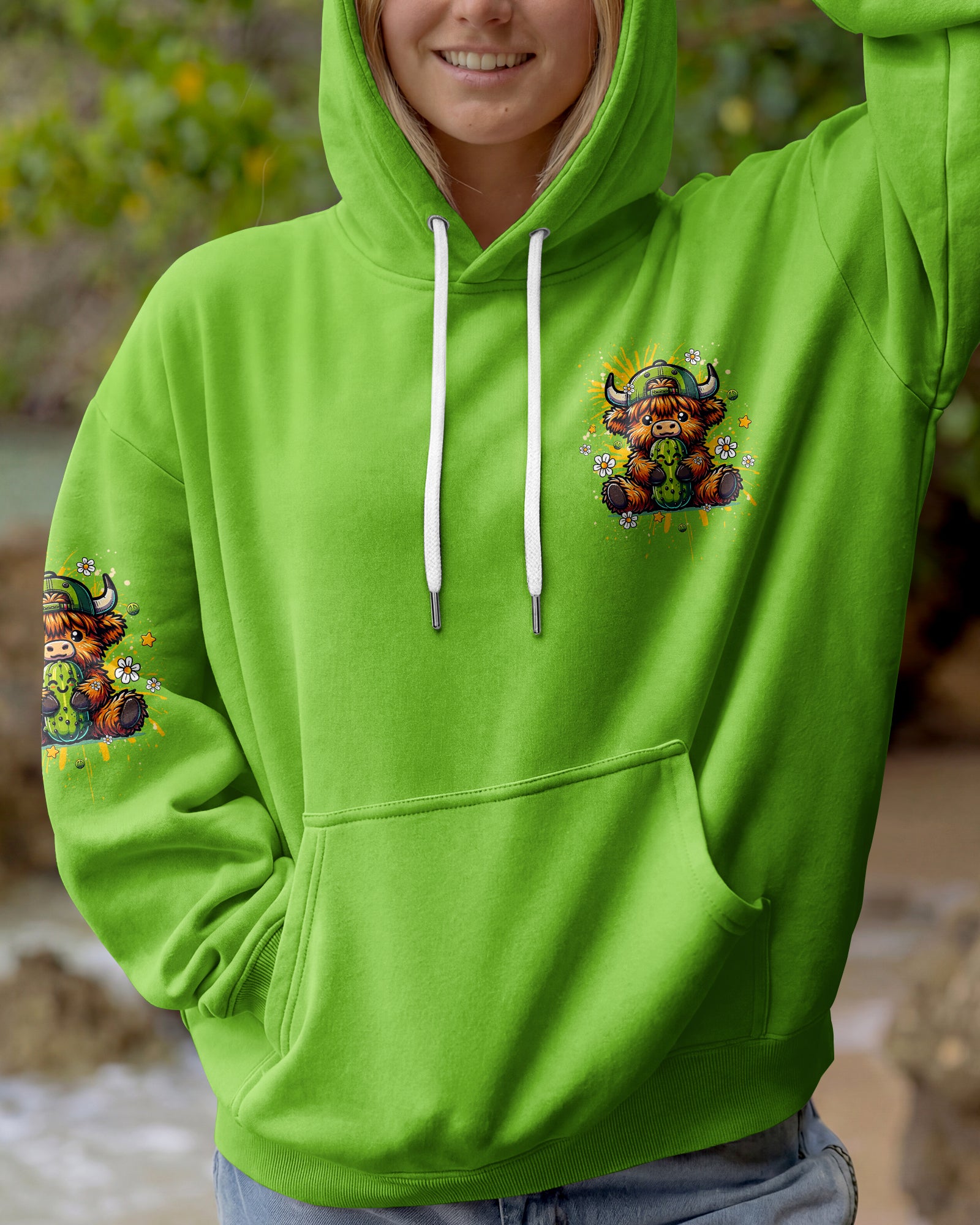JUST DILL WITH IT COW ALL OVER PRINT - TLHG1106261