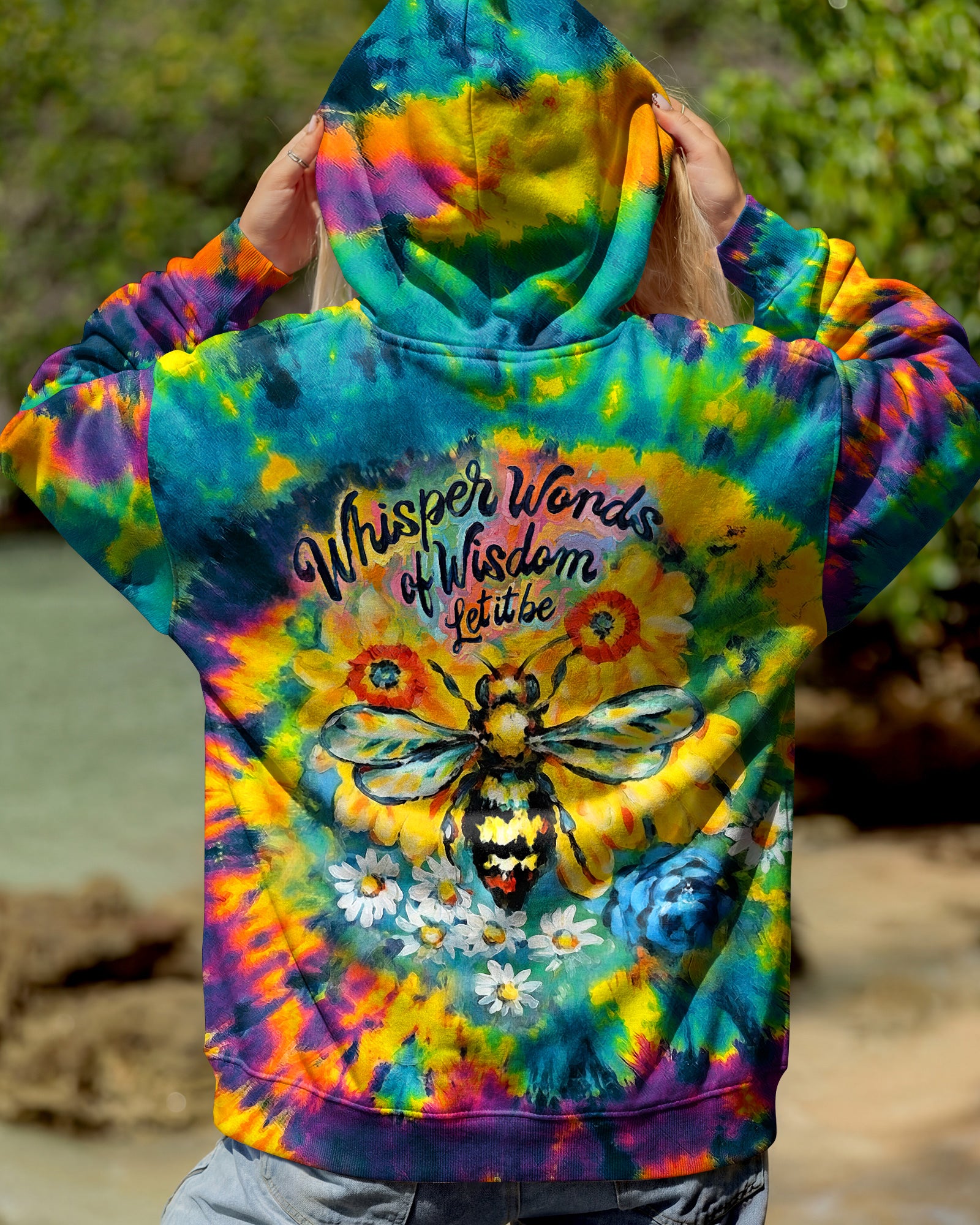 SUNFLOWER BEE WISDOM ALL OVER PRINT - RI2703261