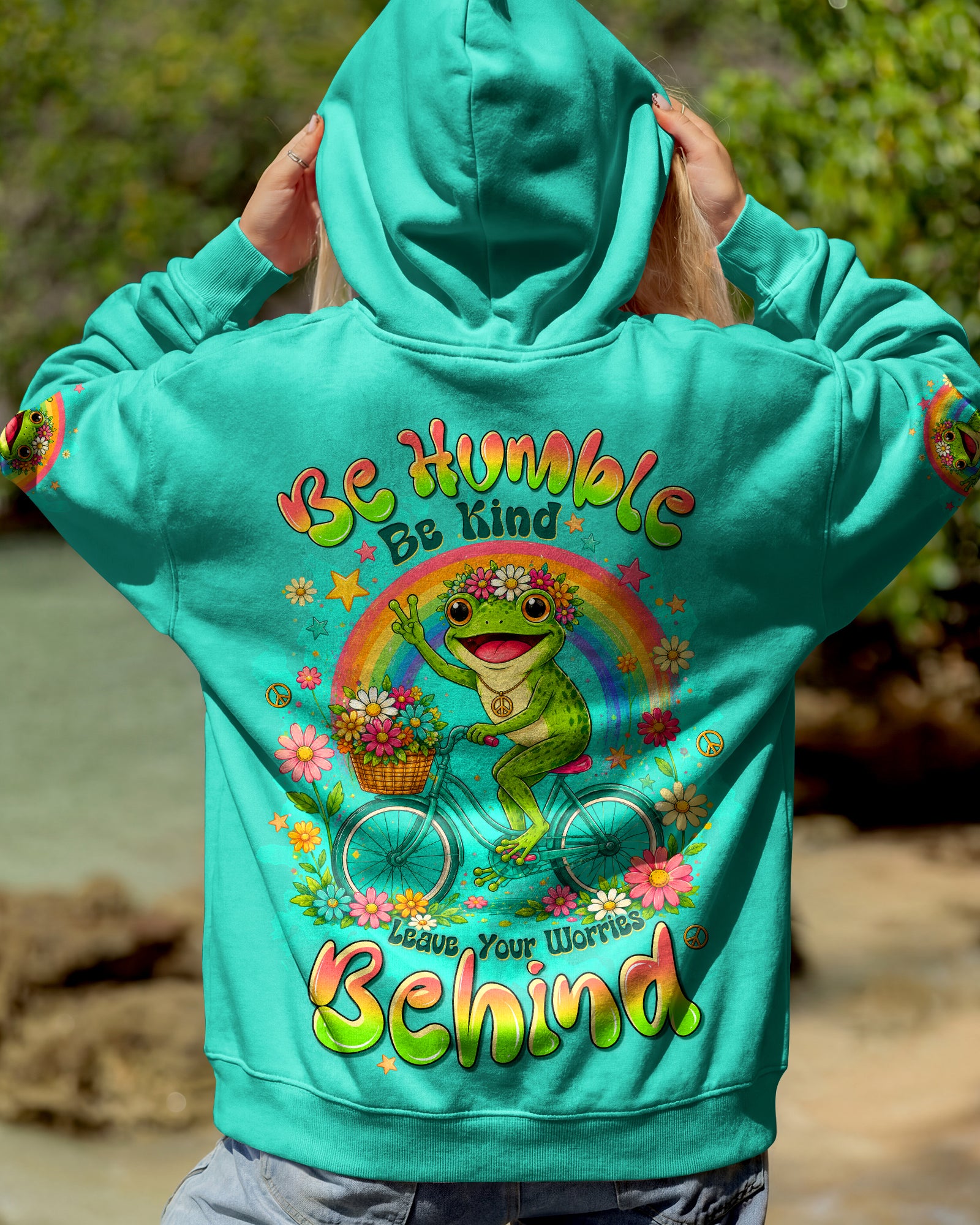 BE HUMBLE BE KIND FROG ALL OVER PRINT - TLTW0207264