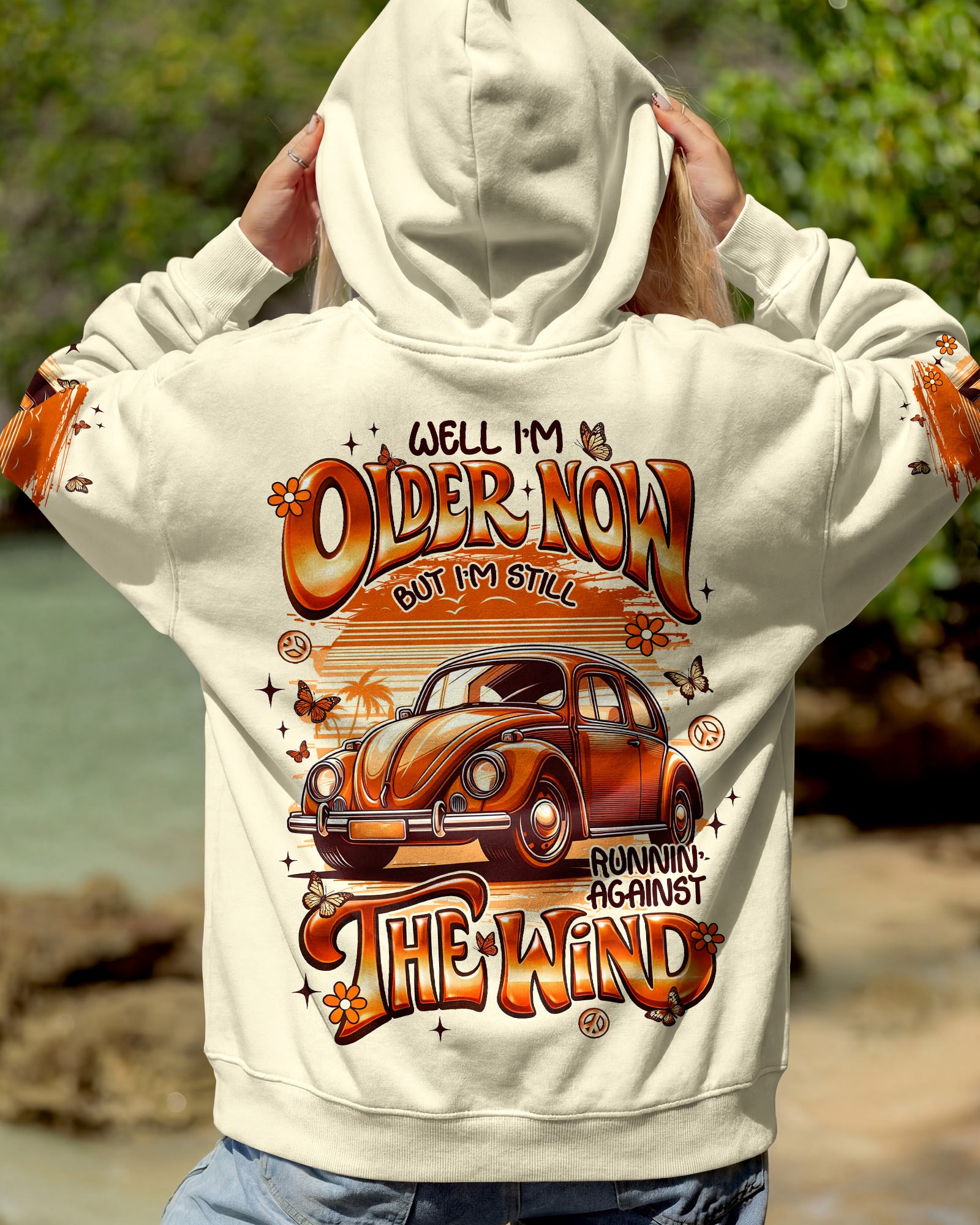 RUNNING AGAINST THE WIND RETRO CAR ALL OVER PRINT  - TLNT2003262