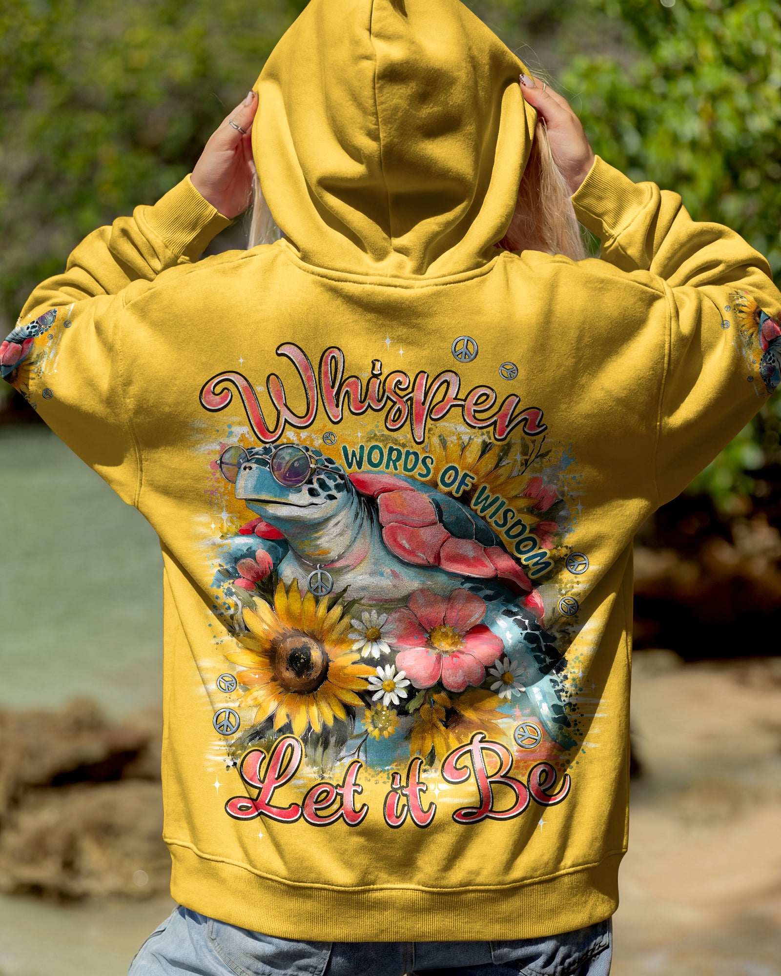 WHISPER WORDS OF WISDOM LET IT BE TURTLE ALL OVER PRINT - TYPQ1706242