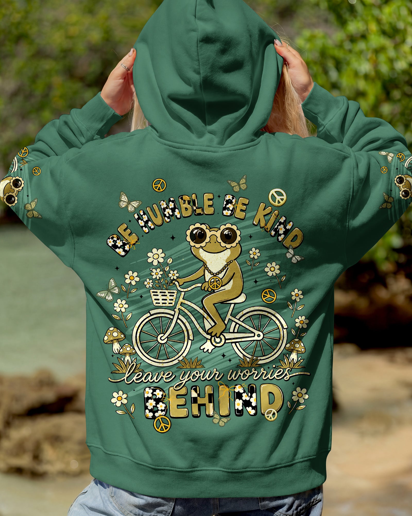 BE HUMBLE BE KIND FROG ALL OVER PRINT - TLNT1307263