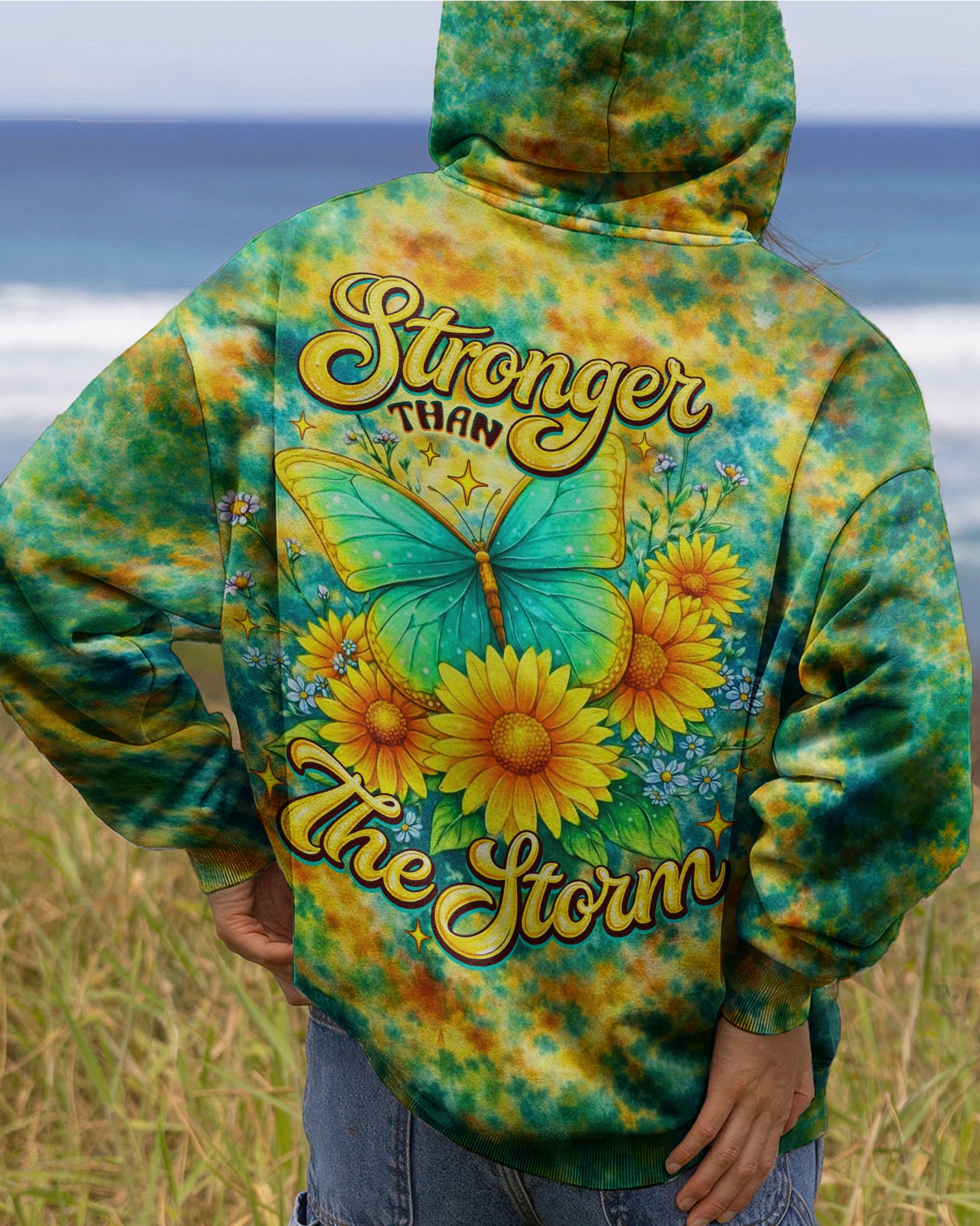 STRONGER THAN THE STORM BUTTERFLY ALL OVER PRINT  - TLNO2803262