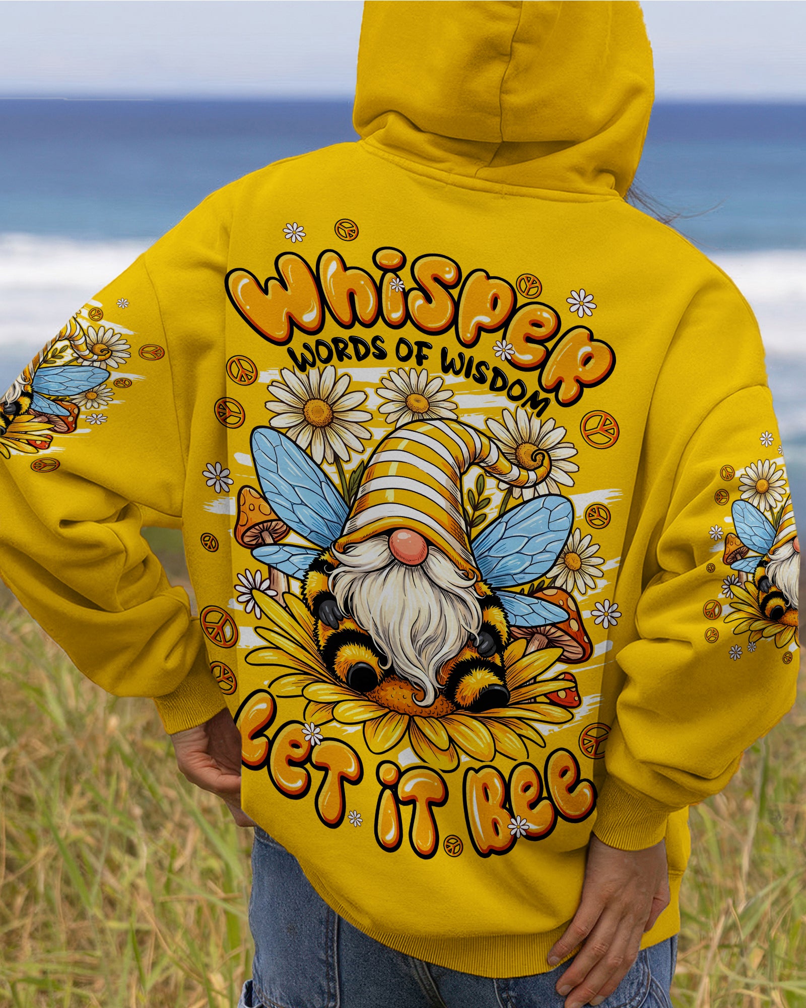 WHISPER WORDS OF WISDOM LET IT BEE GNOME ALL OVER PRINT - TYPQ1407261
