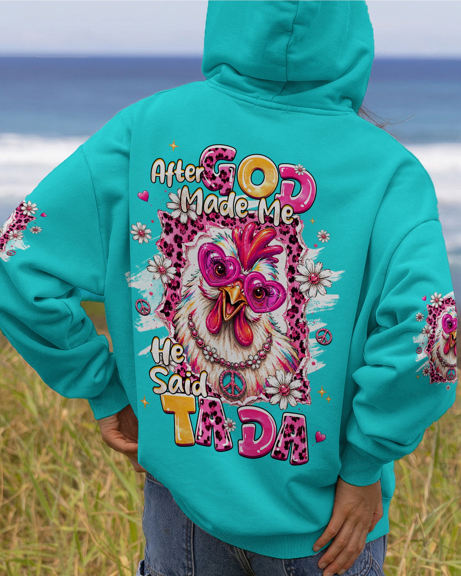 AFTER GOD MADE ME CHICKEN ALL OVER PRINT - TLHG0907261