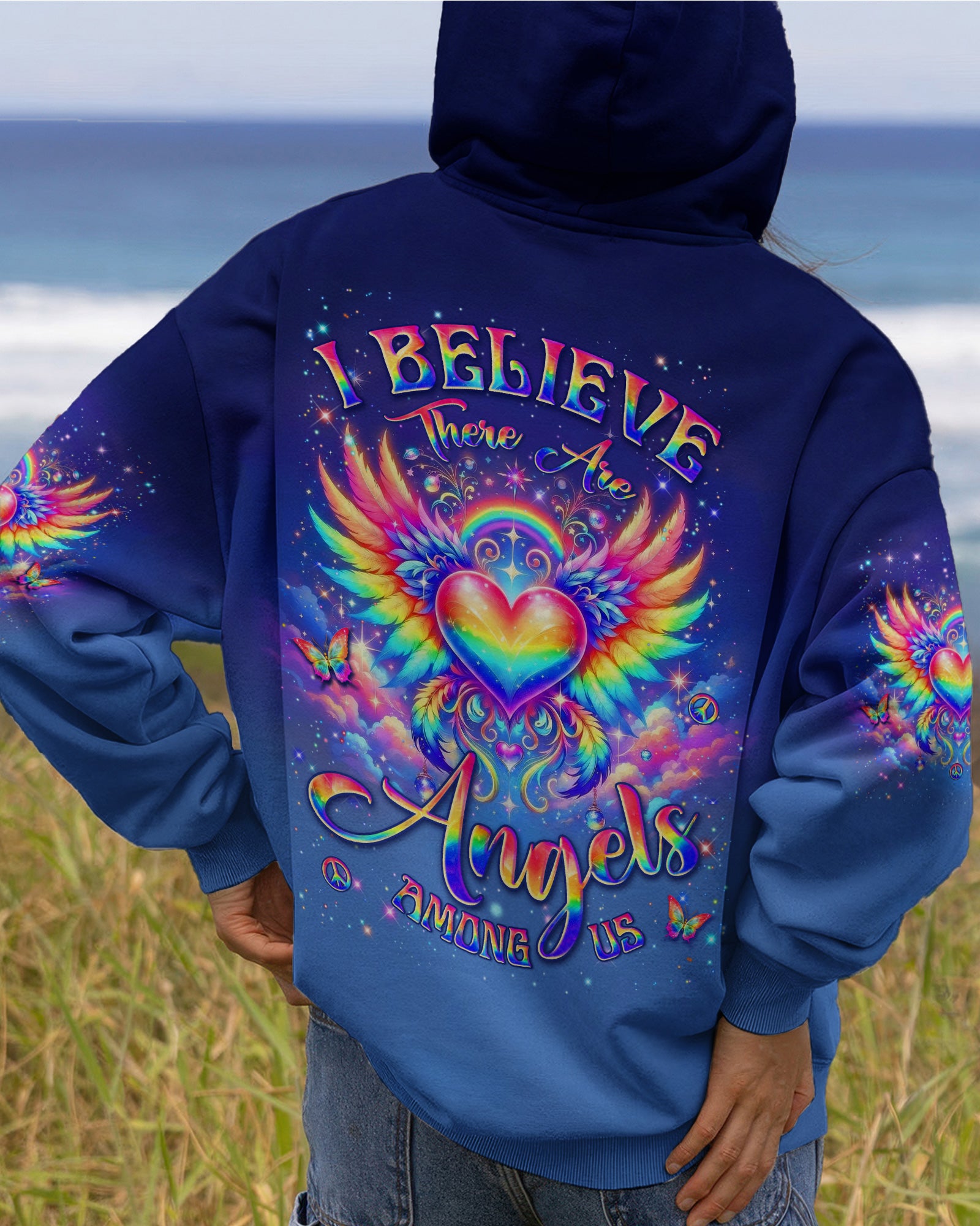 I BELIEVE THERE ARE ANGELS AMONG US ALL OVER PRINT - TYLN0503262