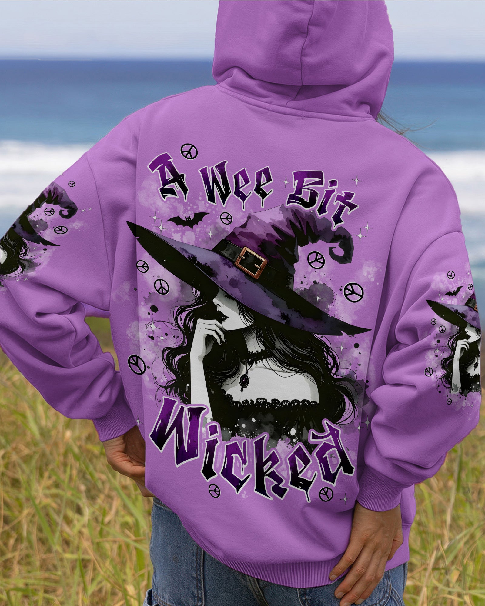 A WEE BIT WICKED HALLOWEEN ALL OVER PRINT - TYPQ2507261