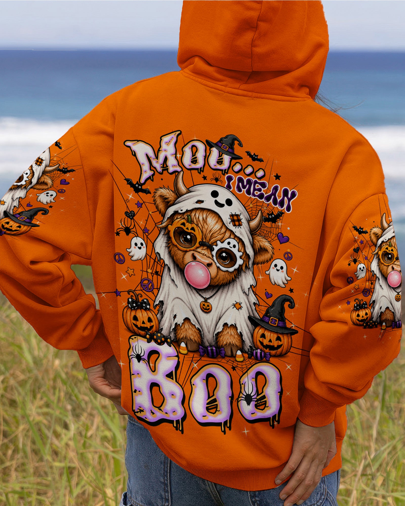 MOO I MEAN BOO HALLOWEEN ALL OVER PRINT - TLTW2007264