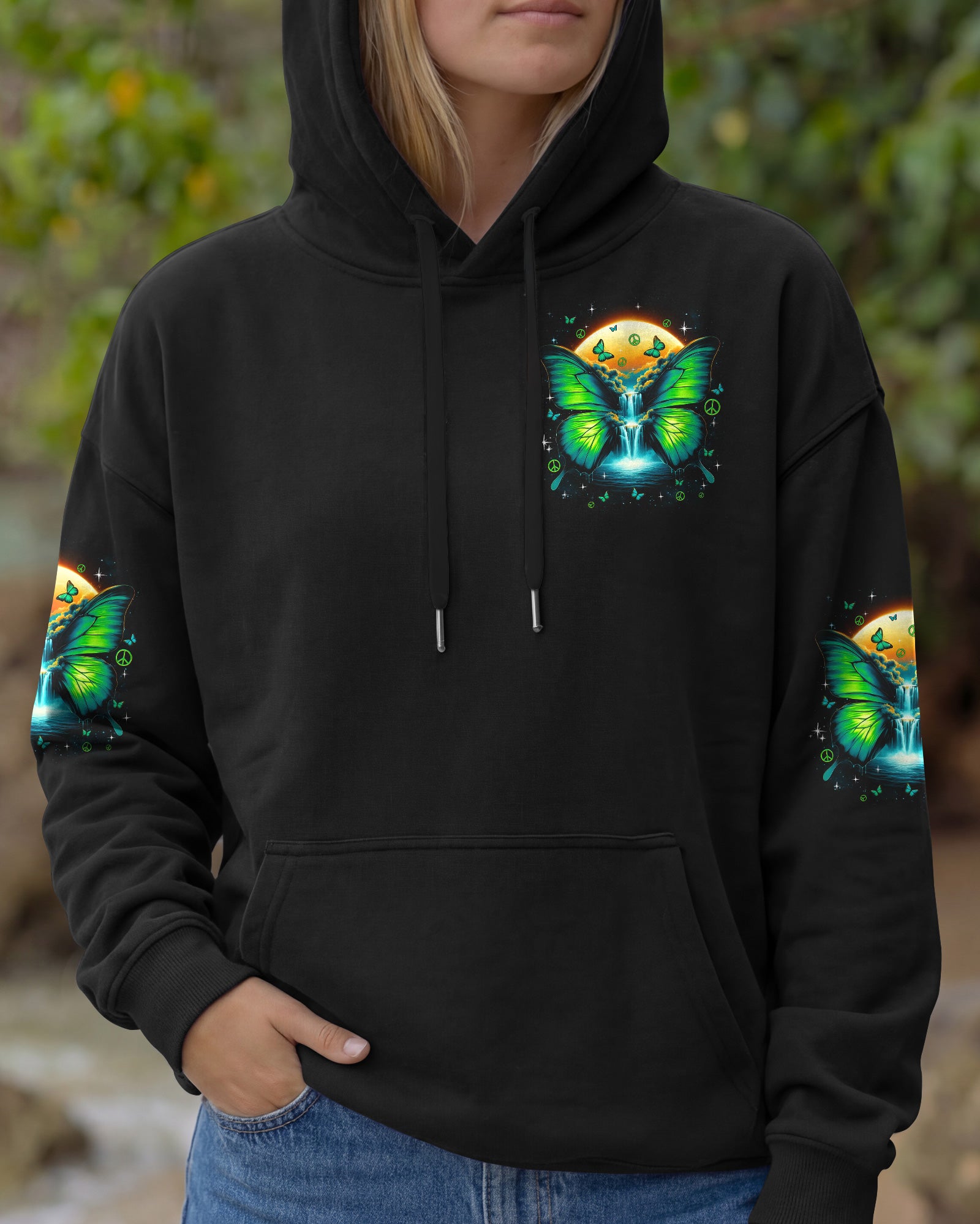 NEVER HIDE YOUR WINGS BUTTERFLY ALL OVER PRINT - TYQY0902262