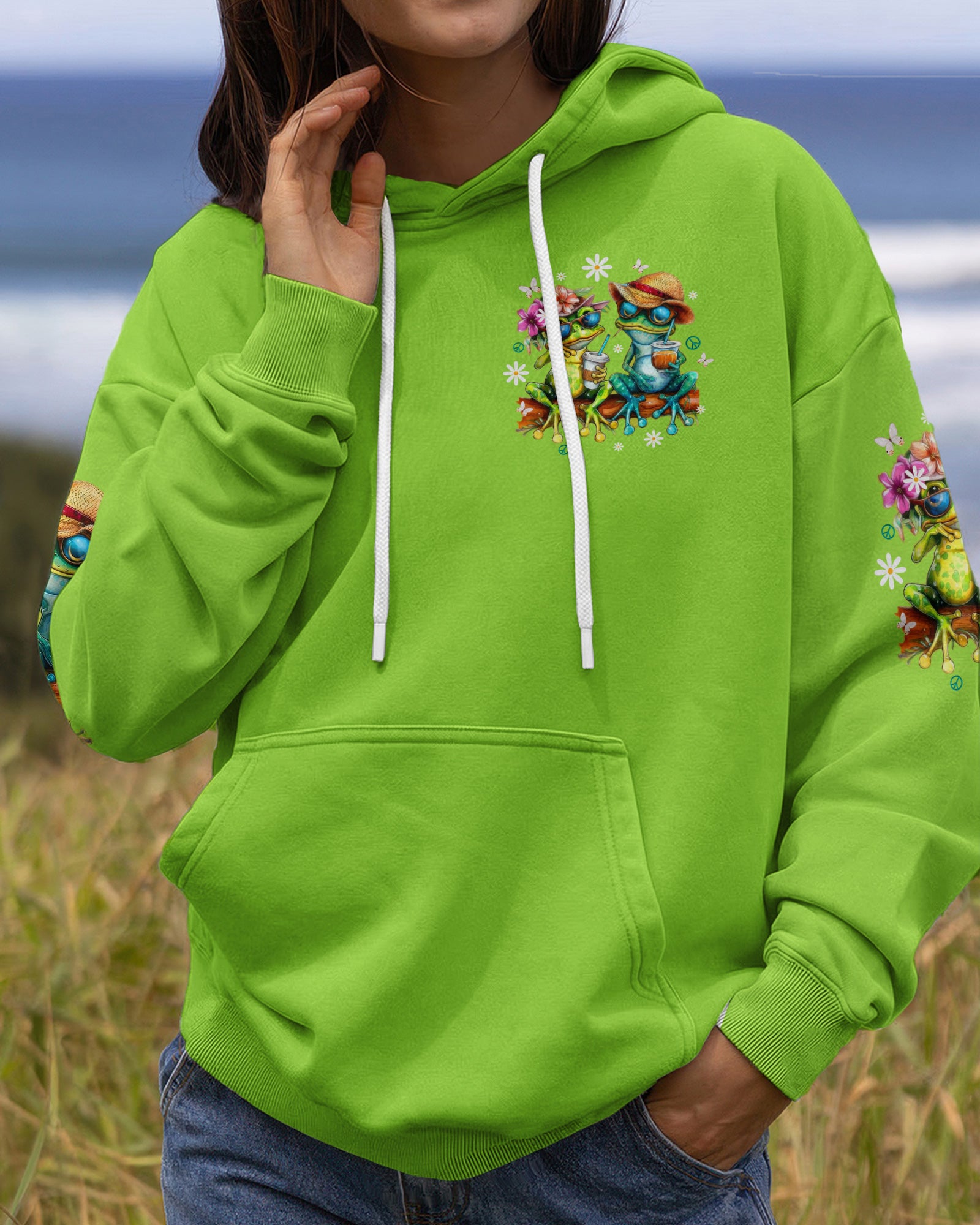 LIFE HAPPENS COFFEE HELPS FROG ALL OVER PRINT - TLTW2603263
