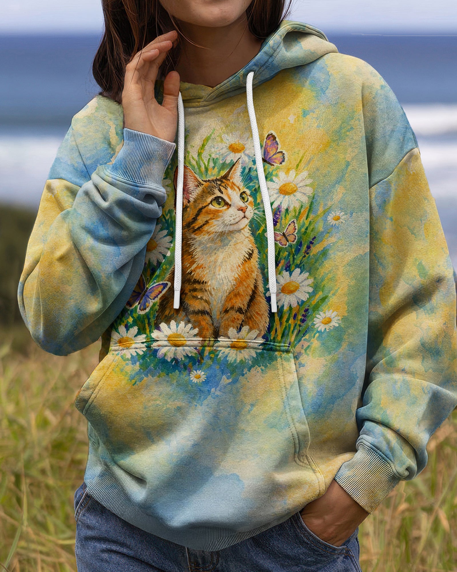 WHISPER WORDS OF WISDOM LET IT BE CAT ALL OVER PRINT   - TLHG2404261
