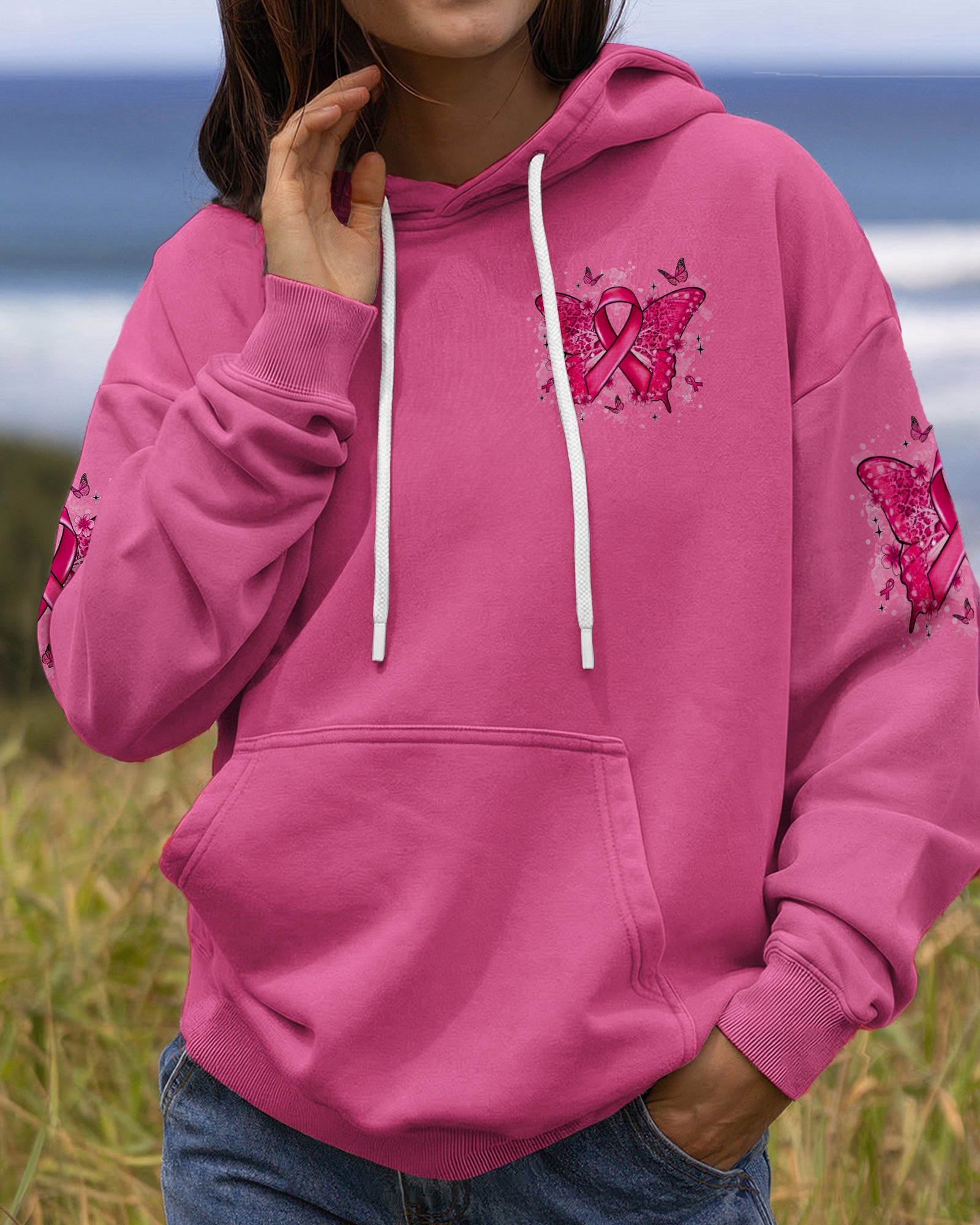 IN OCTOBER WE WEAR PINK HALLOWEEN BOO ALL OVER PRINT - TYLN1707263