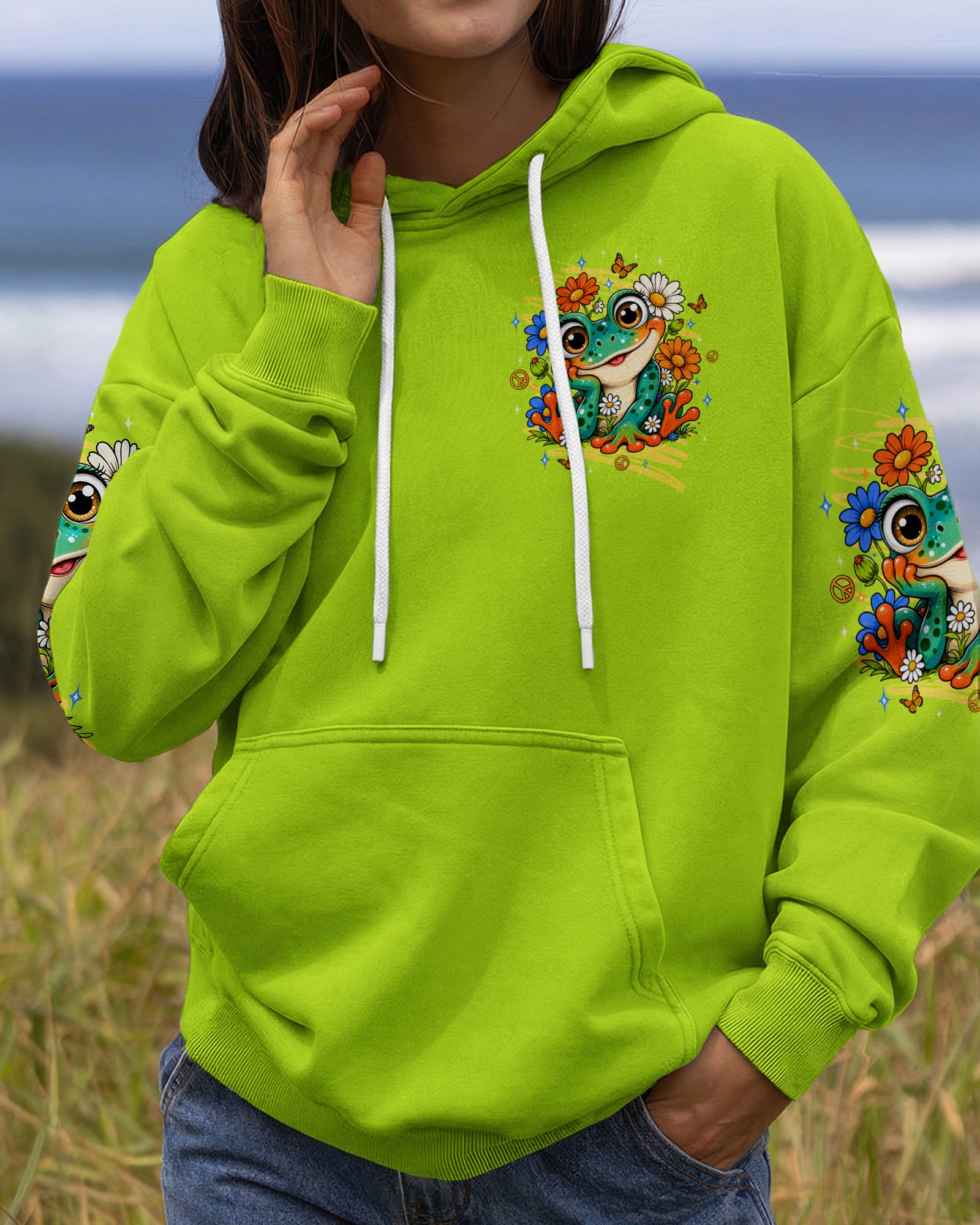 JUST BREATHE FROG ALL OVER PRINT - TLTW1906264