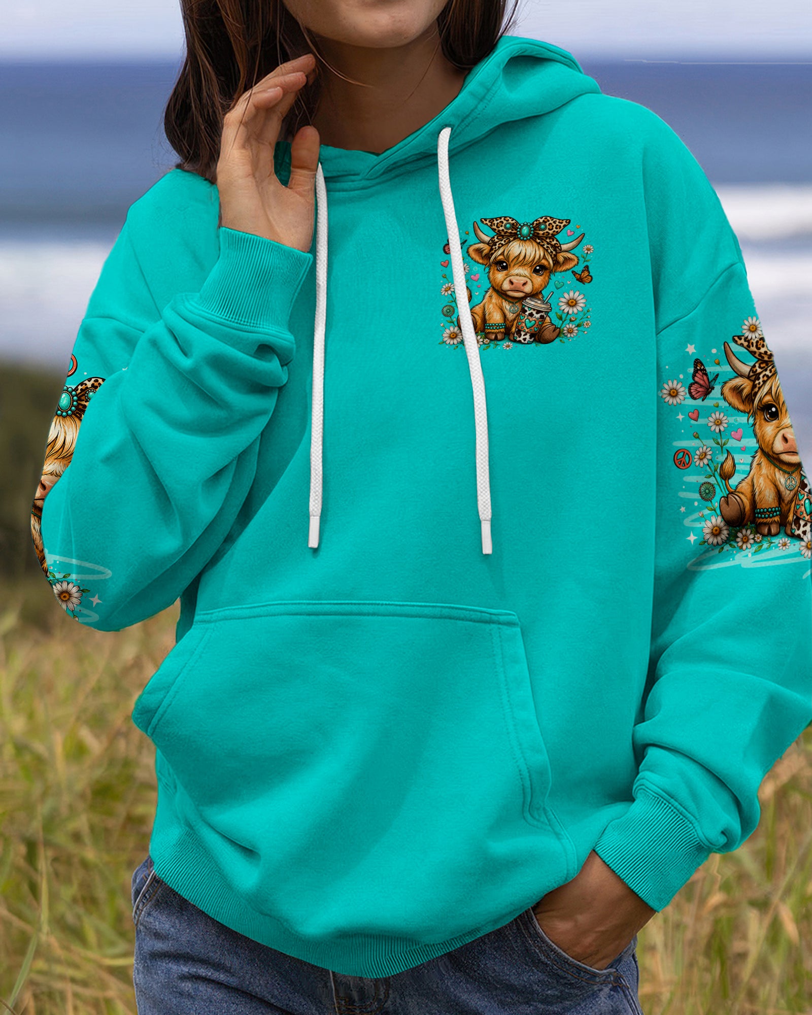 LITTLE COUNTRY LOTTA ATTITUDE COW ALL OVER PRINT  - TLNO0906263