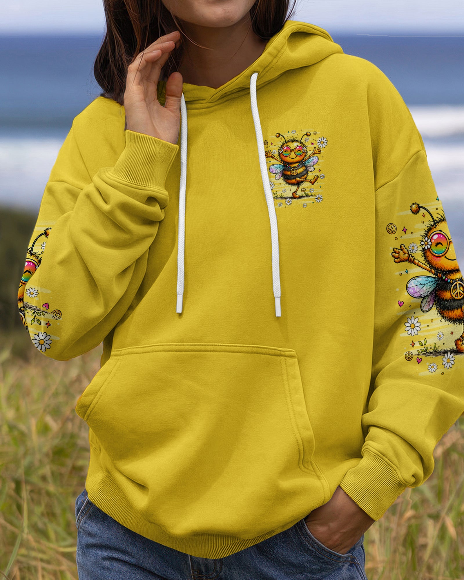 BE YOU THE WORLD WILL ADJUST BEE ALL OVER PRINT - TLHN2407261
