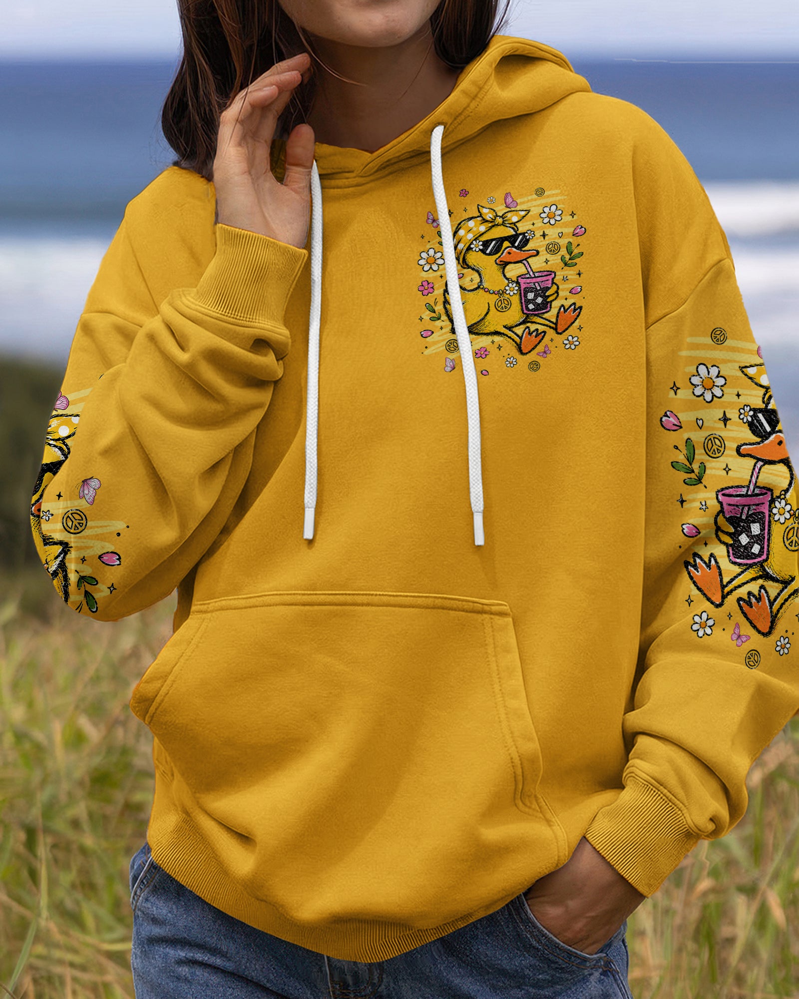 HANG IN THERE DUCK ALL OVER PRINT - TLNT0106263