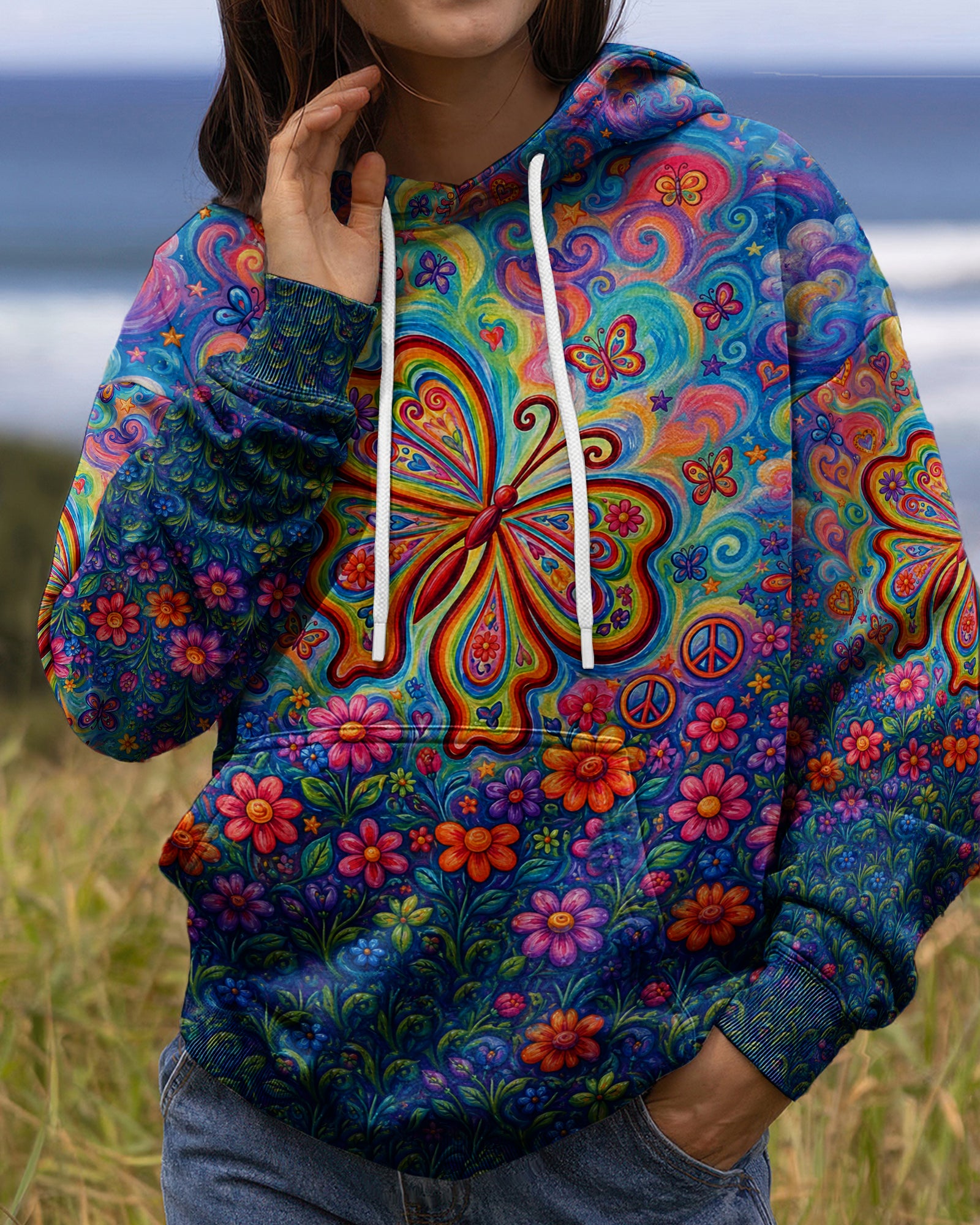 JUST BREATHE BUTTERFLY ALL OVER PRINT - TLTW1205262