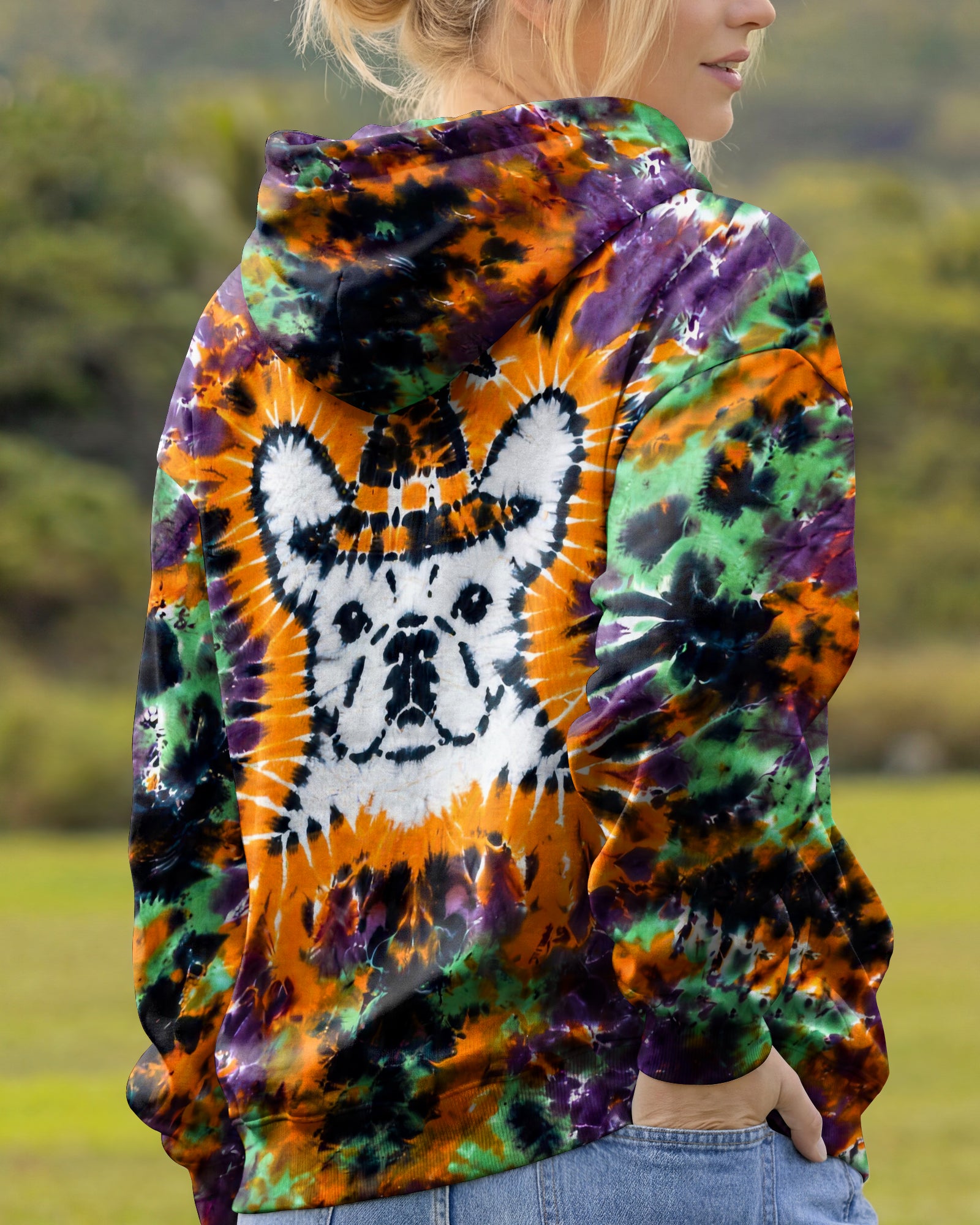 FRENCH BULLDOG WITCH HALLOWEEN BURST ALL OVER PRINT - TLHG2107262