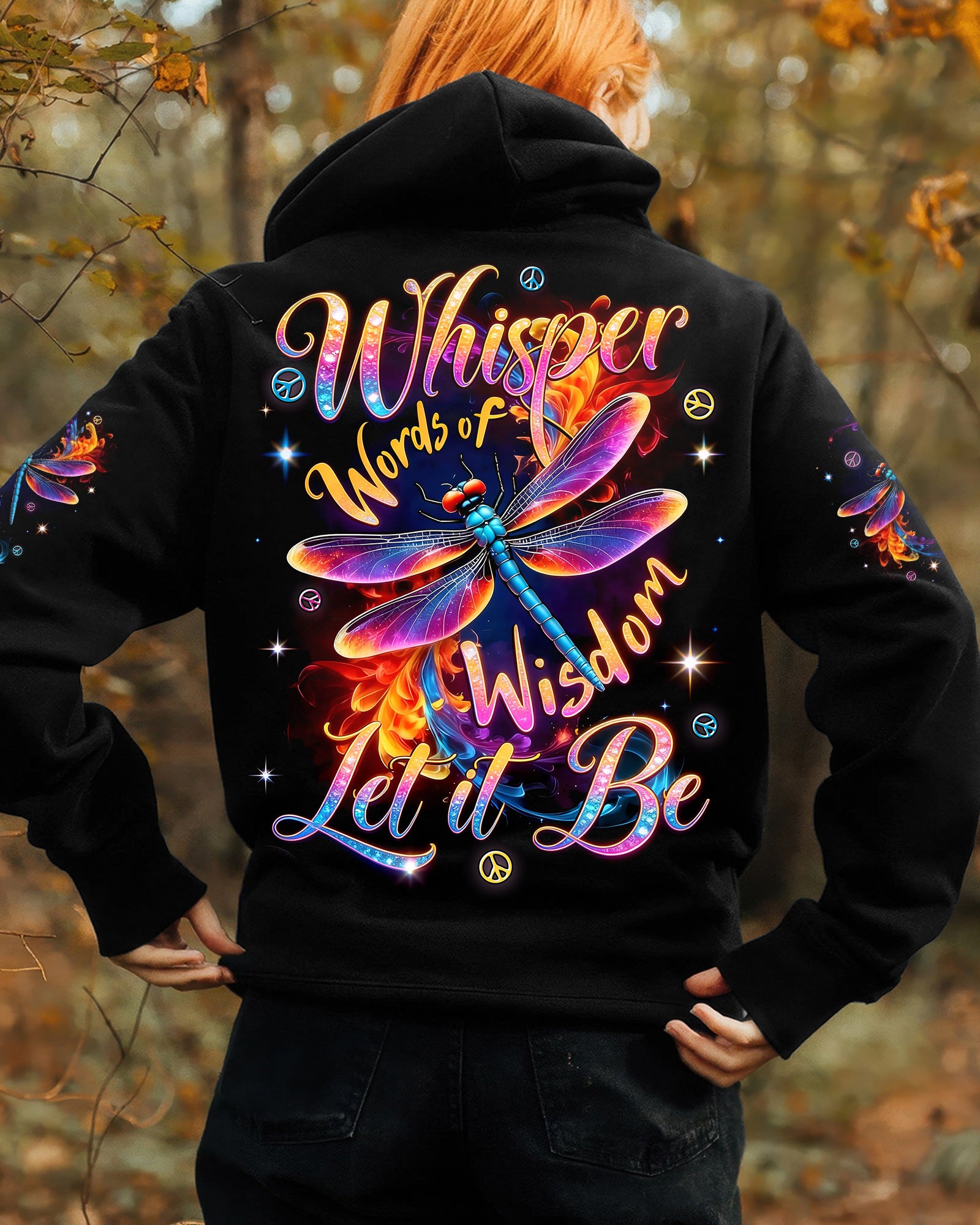 WHISPER WORDS OF WISDOM LET IT BE DRAGONFLY ALL OVER PRINT - TYTD0902261