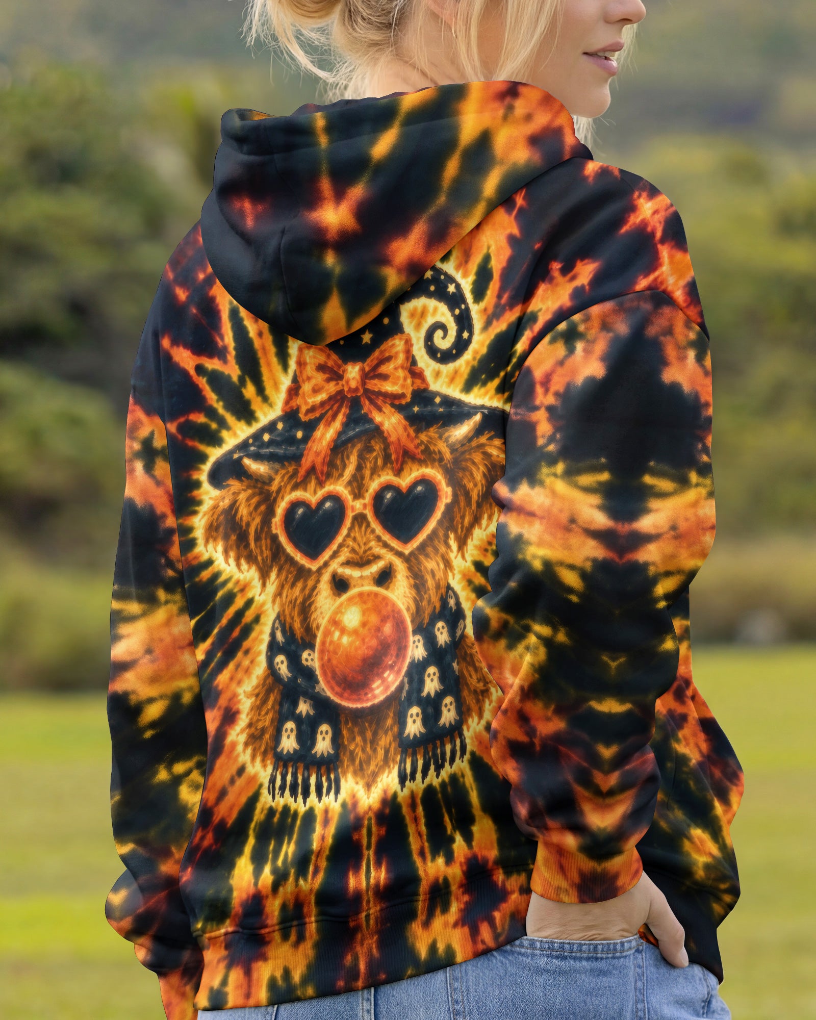 WITCHY HIGHLAND COW BUBBLEGUM ALL OVER PRINT – RI0807262