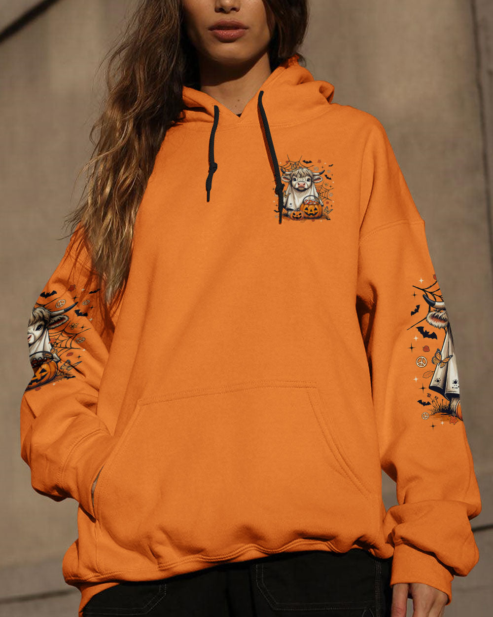 BULLSHEET MOO I MEAN BOO HALLOWEEN COW ALL OVER PRINT - TLTR0808251