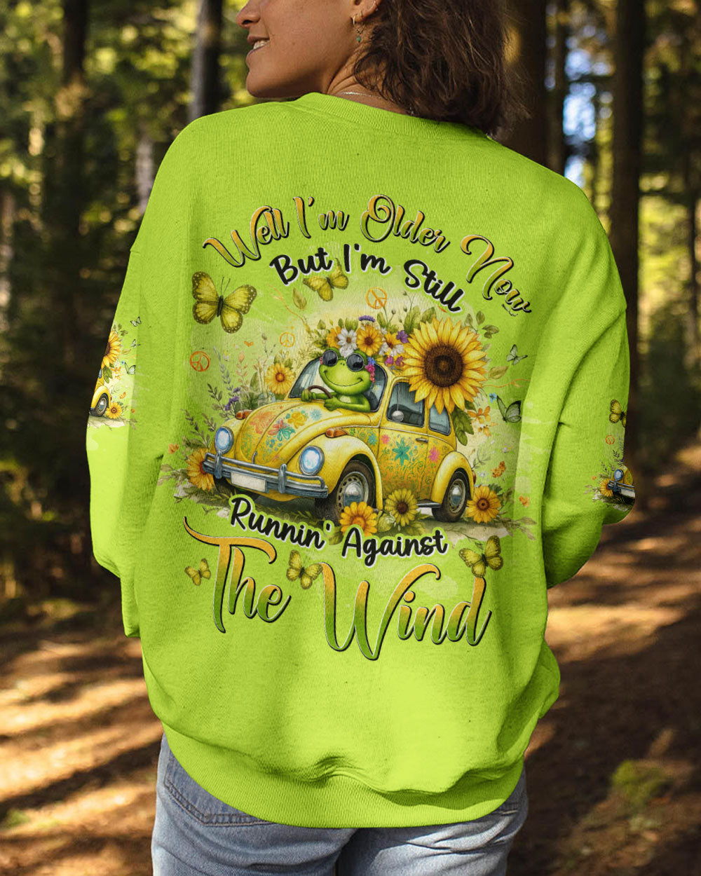 RUNNING AGAINST THE WIND FROG ALL OVER PRINT - TYHI0305243